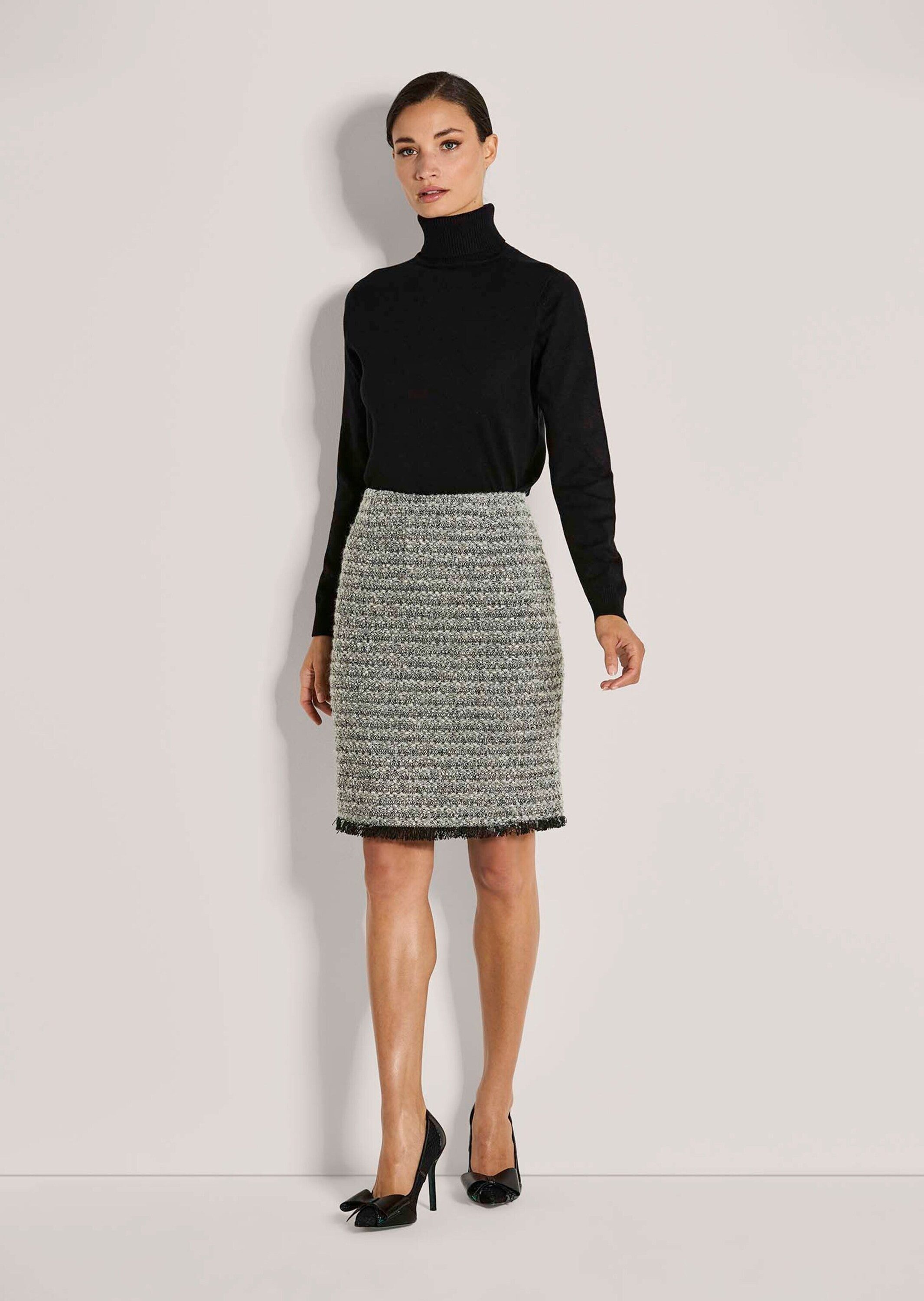 MADELEINE Bleistiftrock Eleganter Bleistiftrock mit Pariser Flair Kunstvoll günstig online kaufen