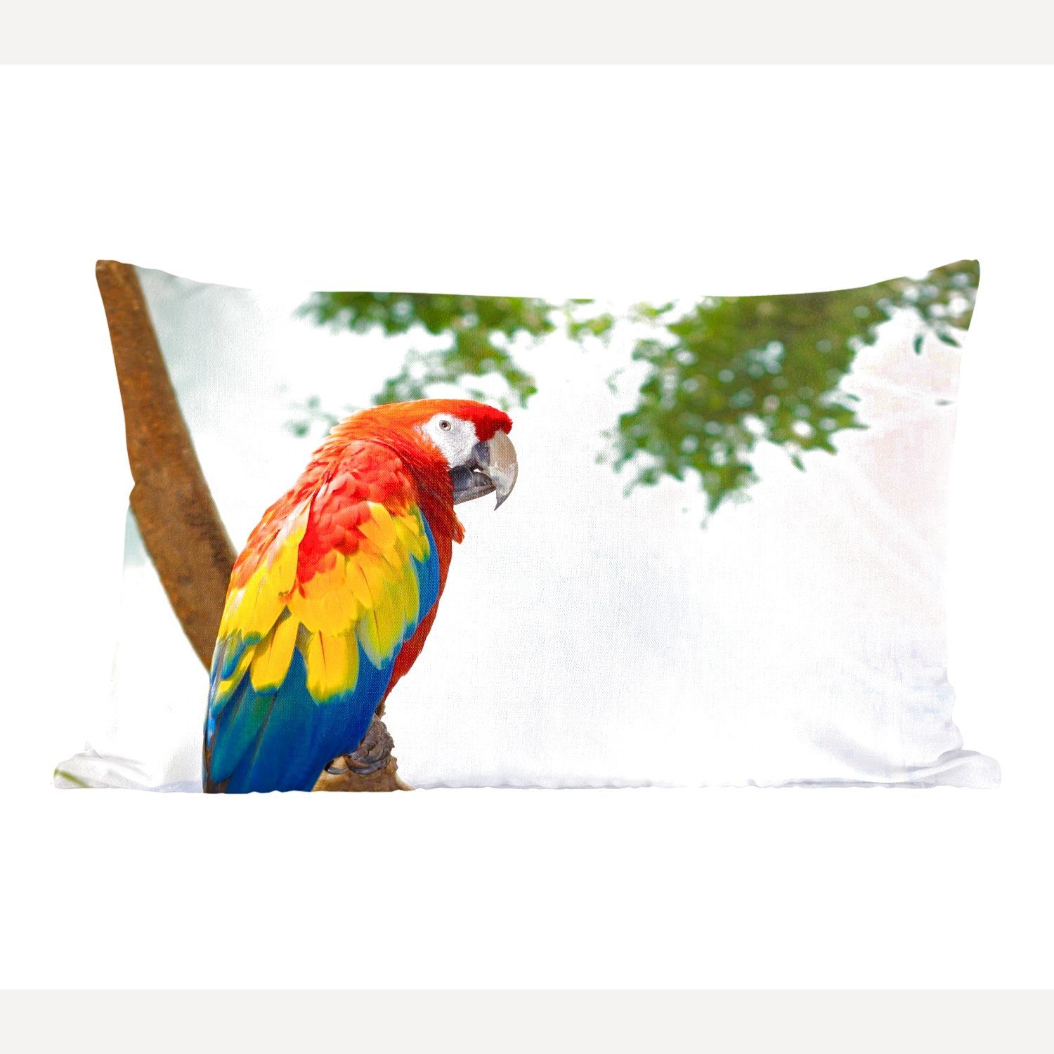 - Füllung, Tropisch, mit Zierkissen, Regenbogen Papagei Dekokissen Dekokissen Wohzimmer Dekoration, Schlafzimmer Vogel - MuchoWow -