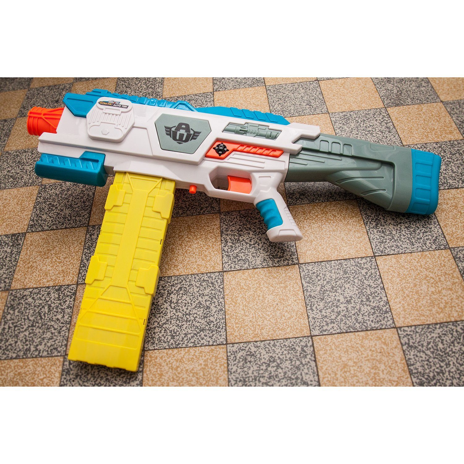 Buzz Bee Toys Blaster Dartblaster Auto Tek, Full-Auto Flywheel-Dartblaster mit 20 Schuss-Magazin.