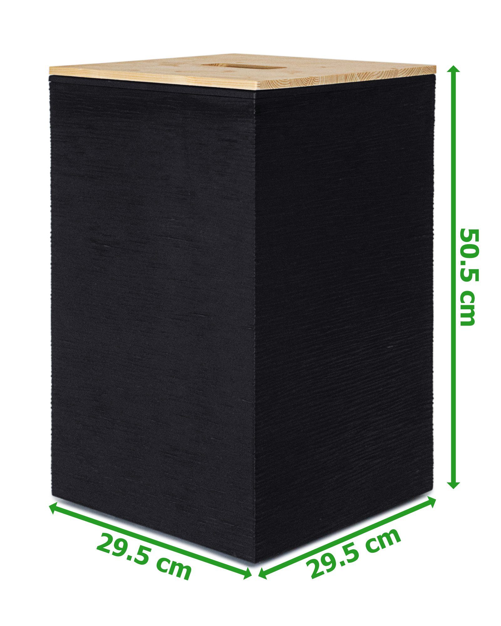 ONDIS24 Sitzhocker Pellet Aufbewahrung Graphit