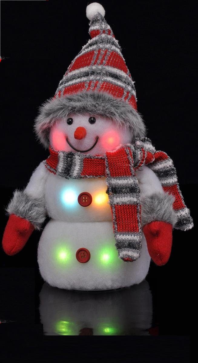 Bambelaa! Weihnachtsfigur Bambelaa! Schneemann LED Bunt Weihnachtsdeko Bele günstig online kaufen