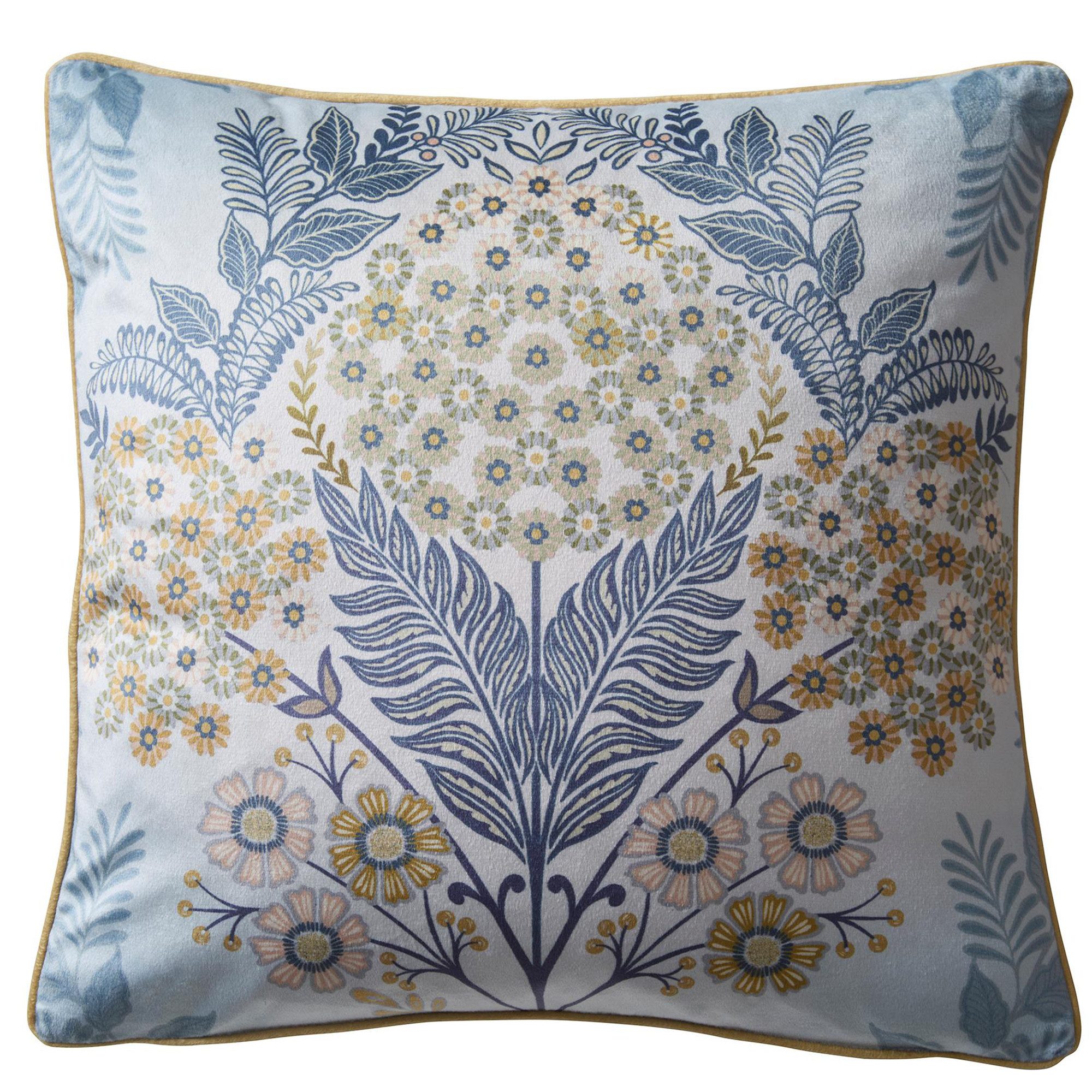 Appletree Heritage Dekokissen Evelina, Dekokissen aus samtig weichem Stoff Kissenbezug ohne Füllung 43x43 cm