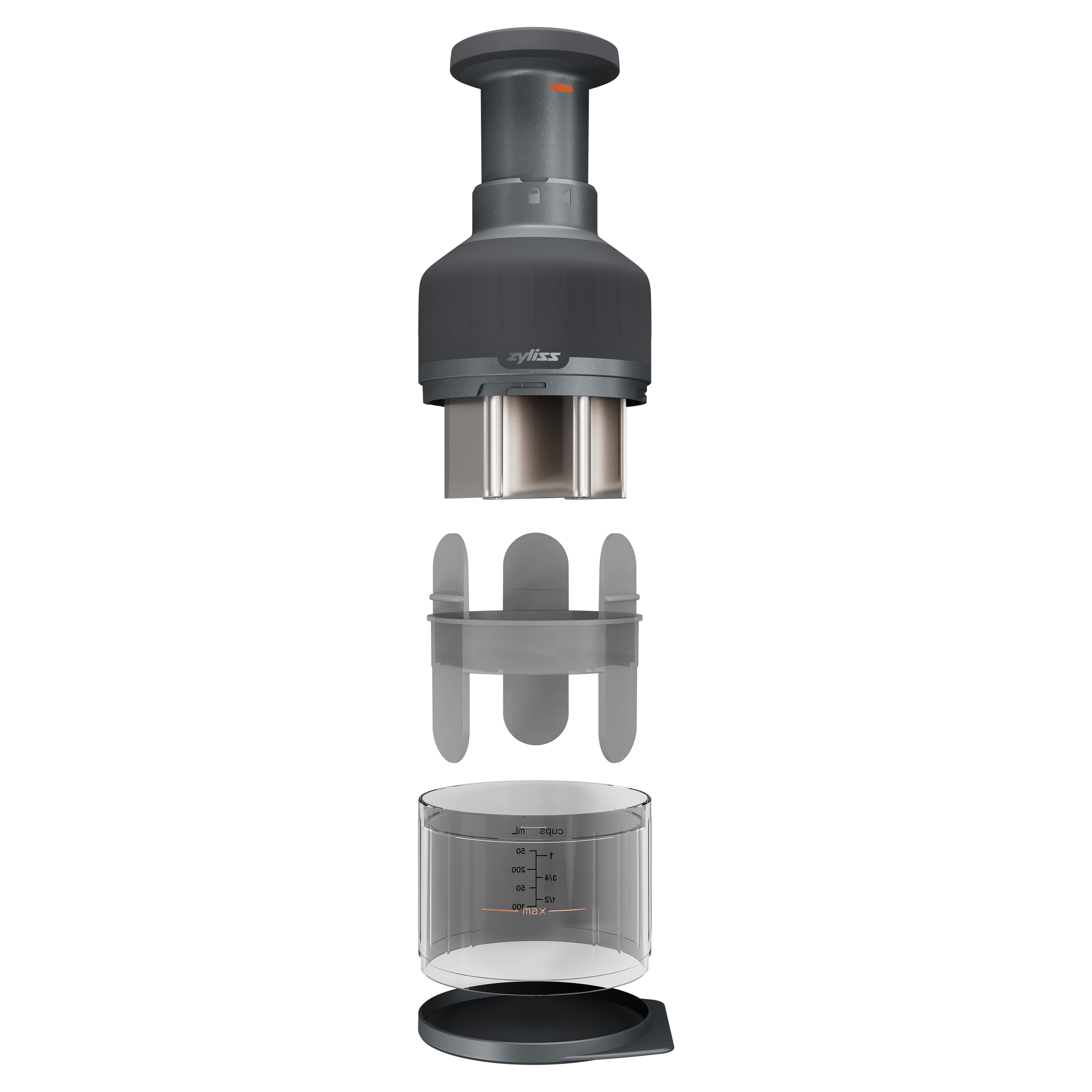 zyliss Gemüsehacker Zick Zick 3, für müheloses und gleichmäßiges Zerkleinern