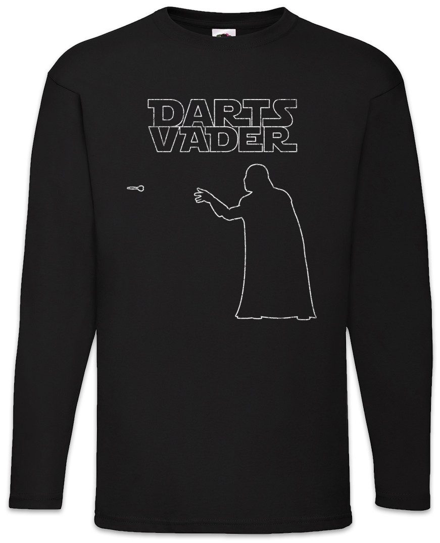 Langarmshirt Darts V Langarm T-Shirt Vader Sport Dart Scheibe Darth Pfeile Spieler