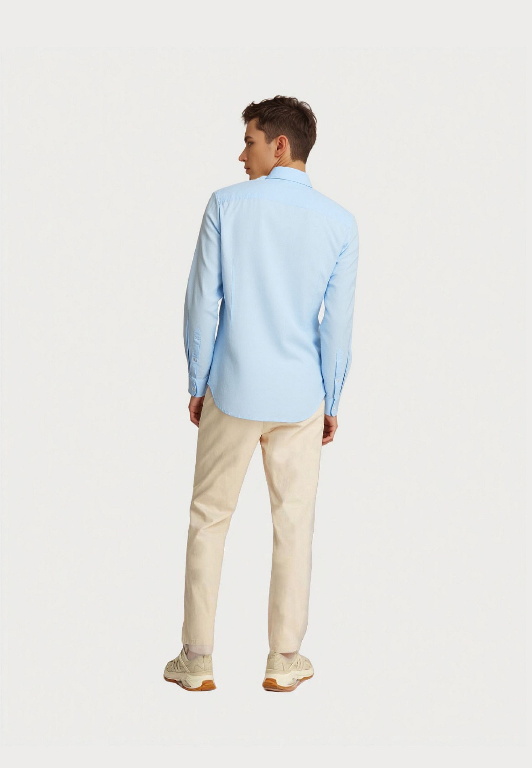 U.S. Polo Assn. Langarmhemd Hemd Shirt Button-Down Leinen (1-tlg)