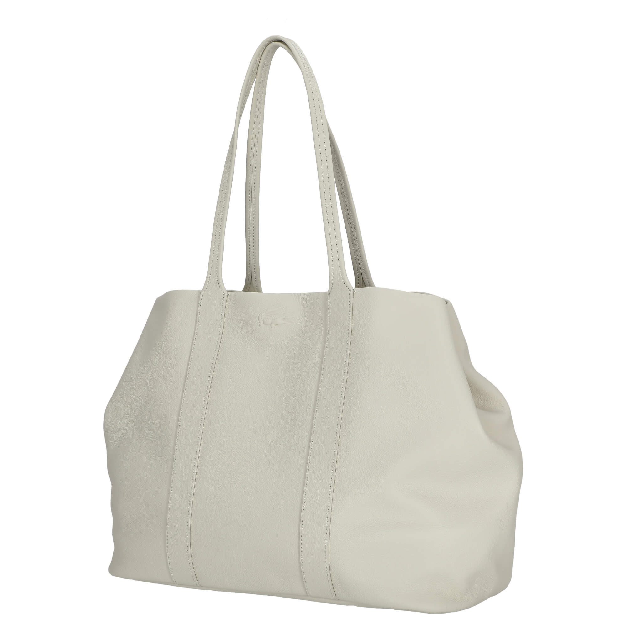 Lacoste Shopper City Court - Shopper XL 15" 40 cm (bone white)