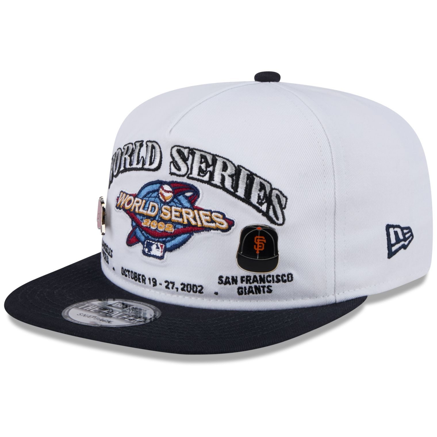 Snapback Cap Golfer WORLD SERIES 2002 PIN Angels Giants