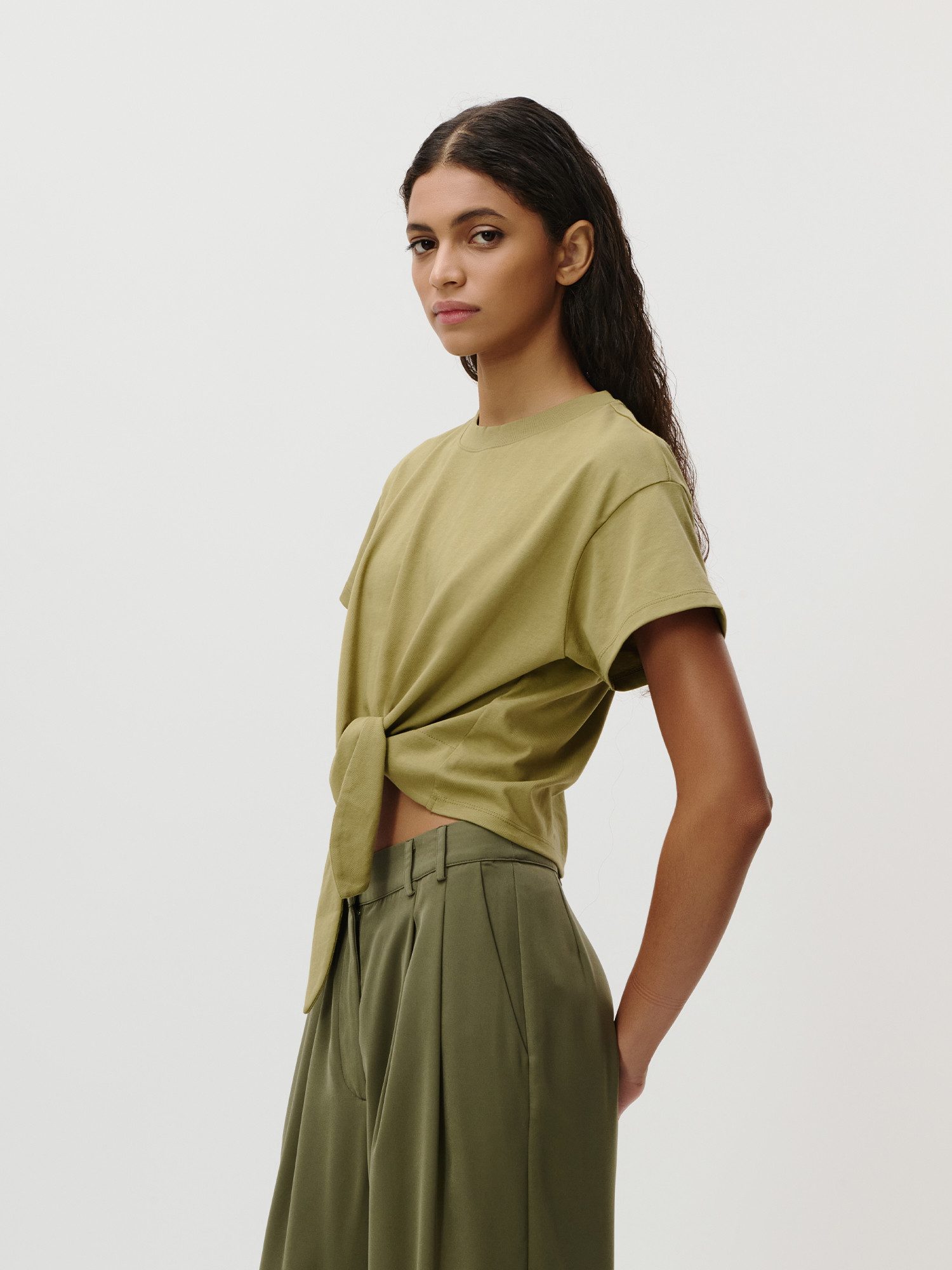 LeGer T-Shirt Tessy, LeGer by Lena Gercke mit Knoten-Detail, cropped