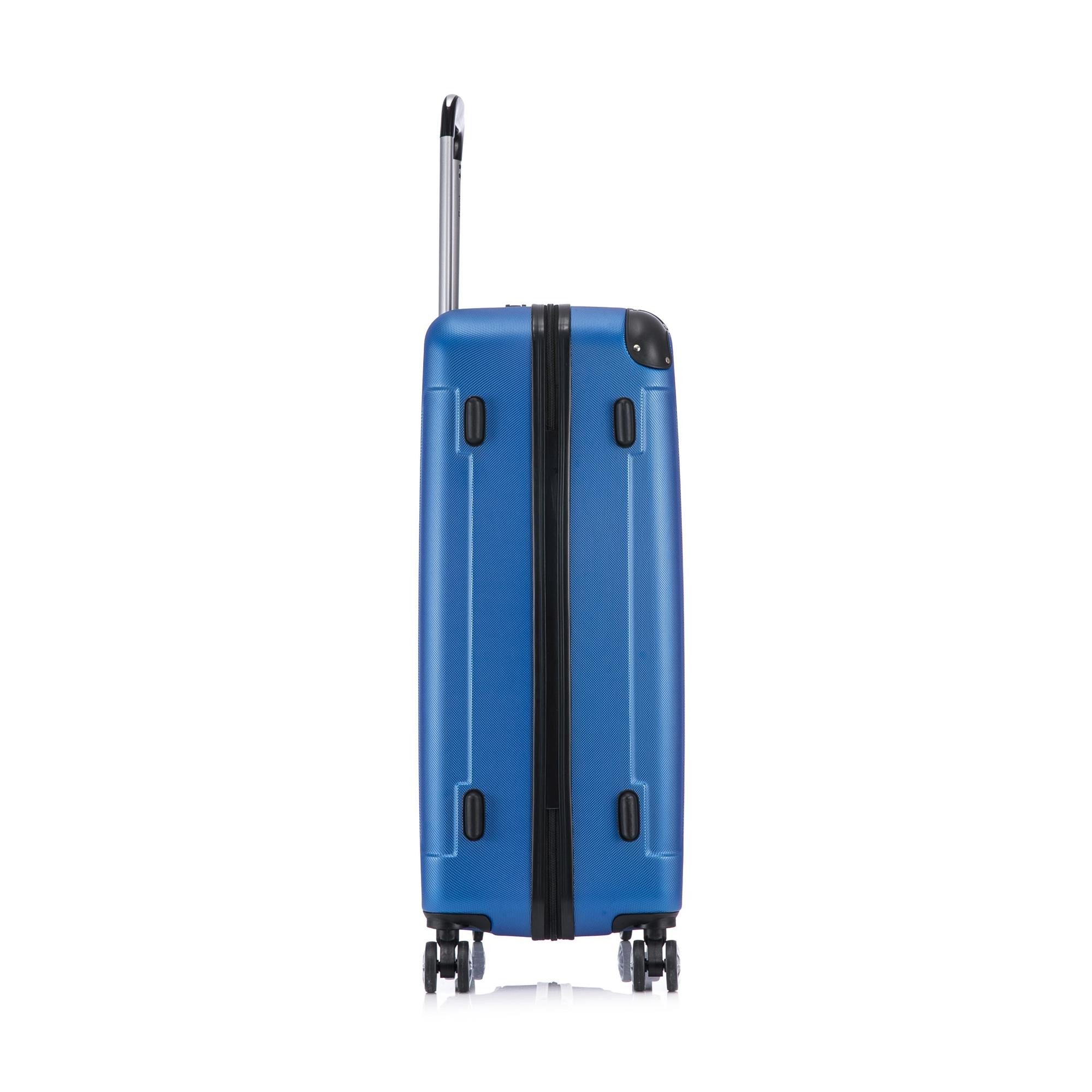 Flexot Hartschalen-Trolley F-2045 Kofferset, 360° Rollen, robuster Reisekoffer, Bordcase, 4 Rollen, Robuster und moderner Koffer mit vier 360° Rollen und Zahlen – Bild 4 von 5