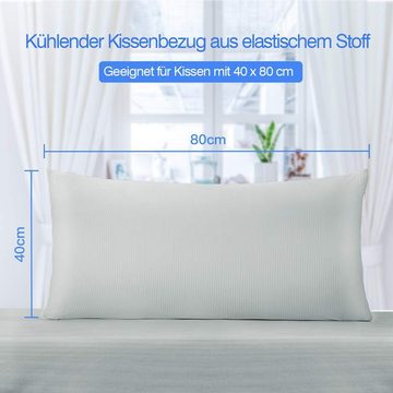 Kissenhüllen 2Set Cooling Kissenbezug, Elegear, Super Weiche Pillowcase