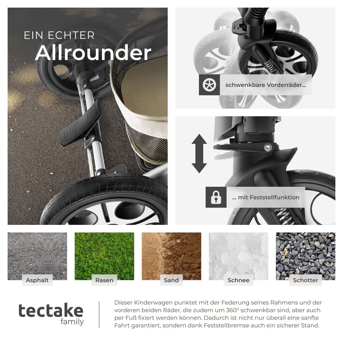 tectake Mats Kinderwagen - Bild 5