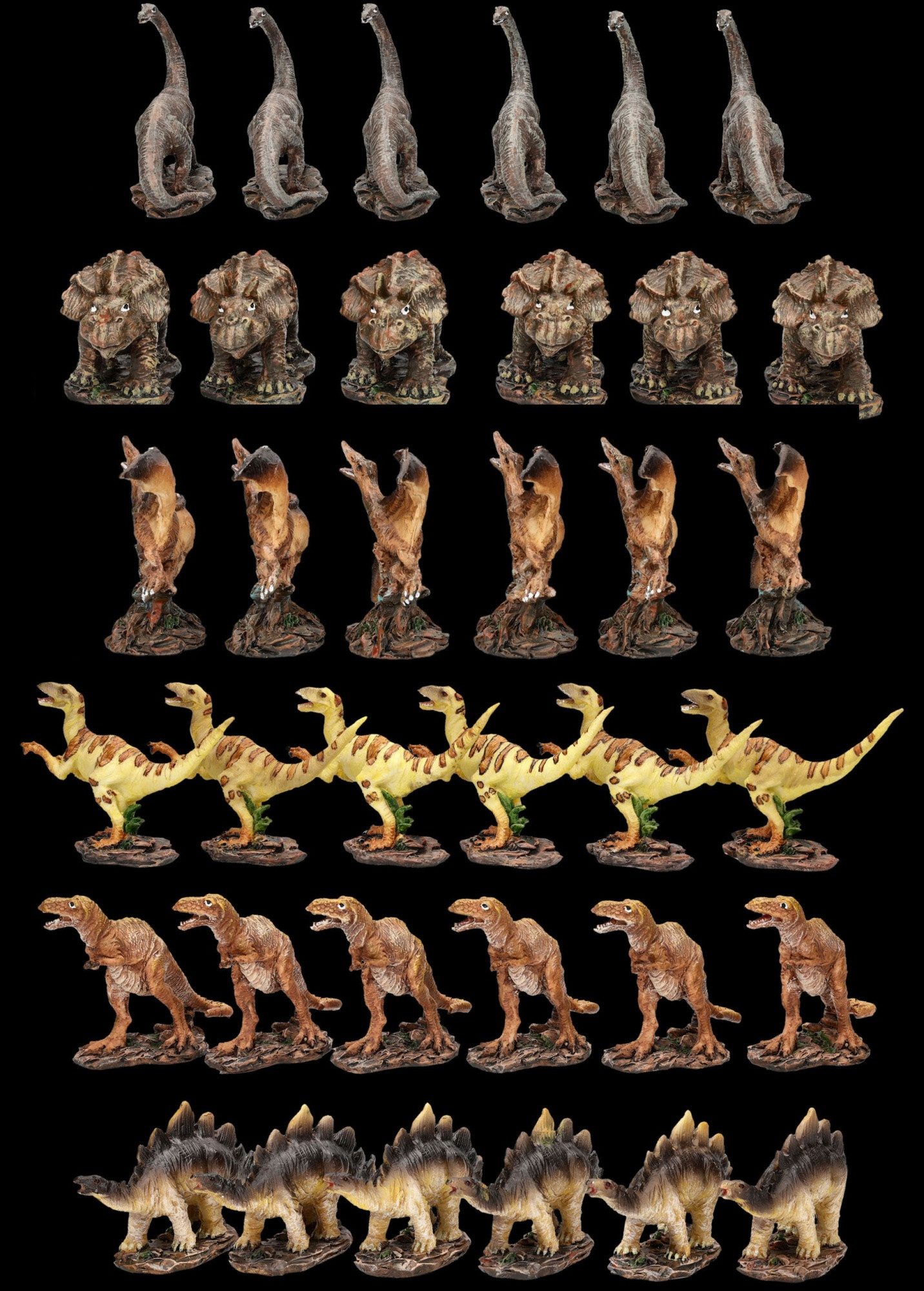 Figuren Shop GmbH Dekofigur Dinosaurier Figuren Set – 36 Mini Dino Figuren Sammler Deko 7,5 cm