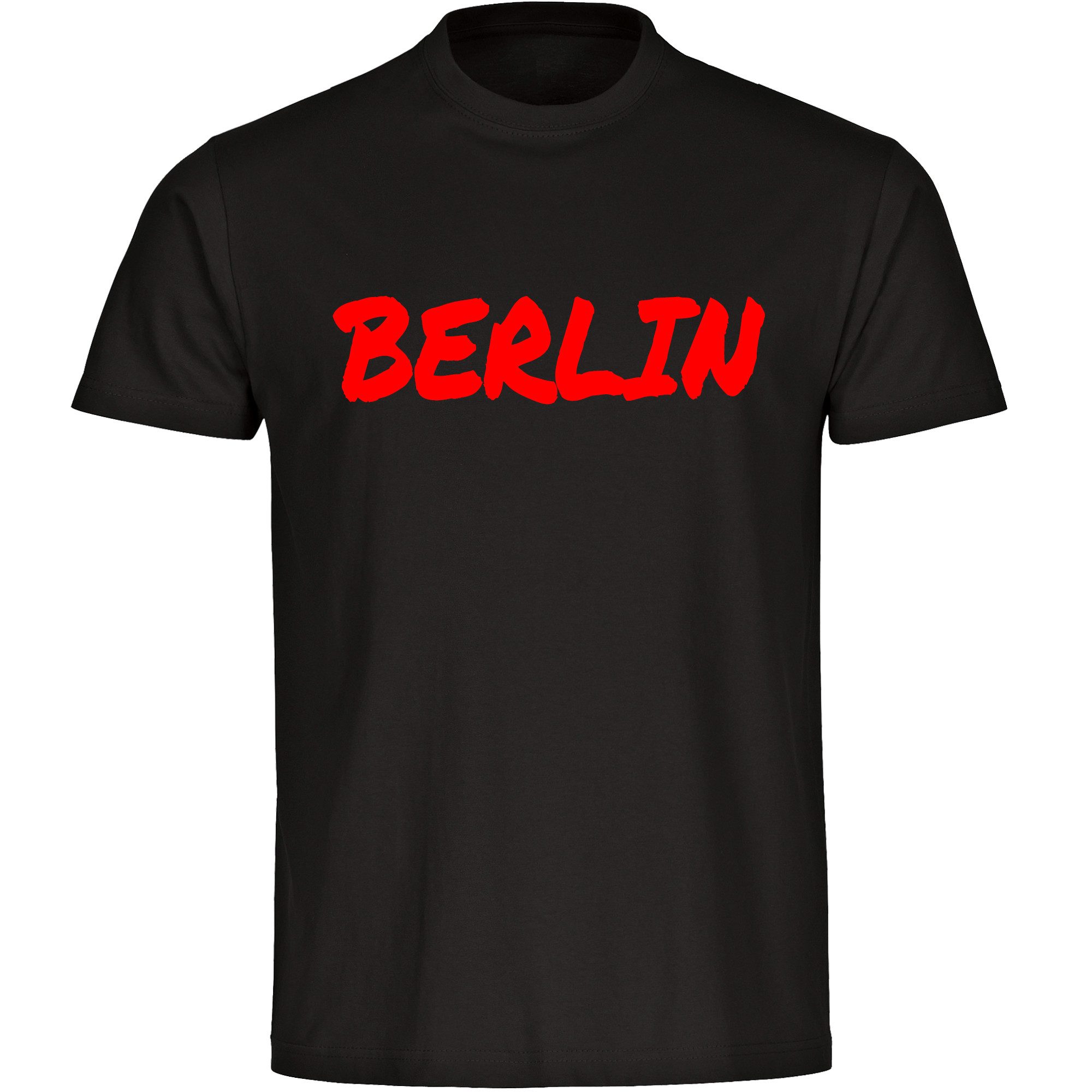 multifanshop T-Shirt Herren Berlin rot - Textmarker - Männer