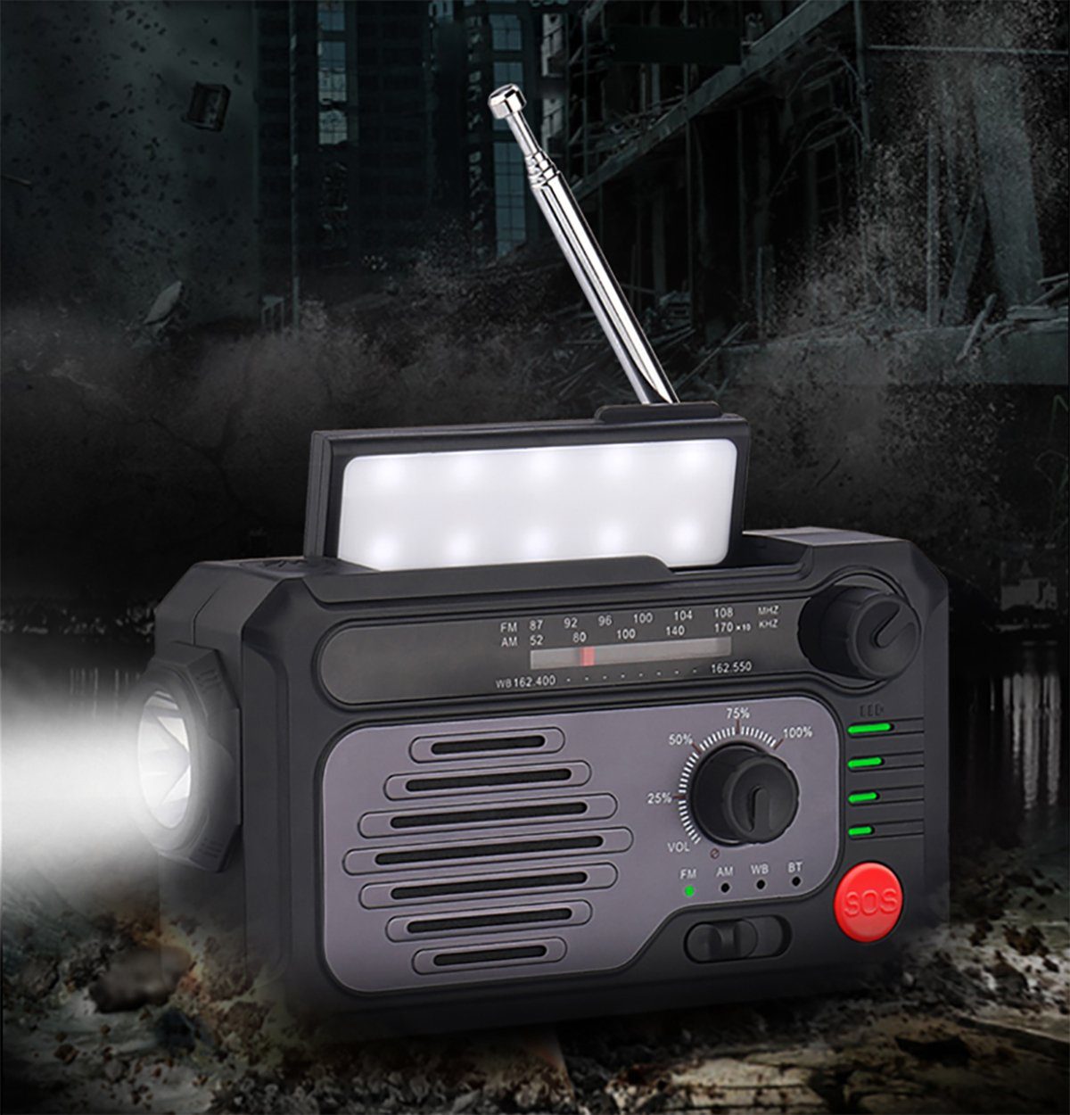 JTC ""BLACK FRIDAY"" Tragbares Notfallradio 228WB Notfallradio (UKW, MW, 3,00 W)