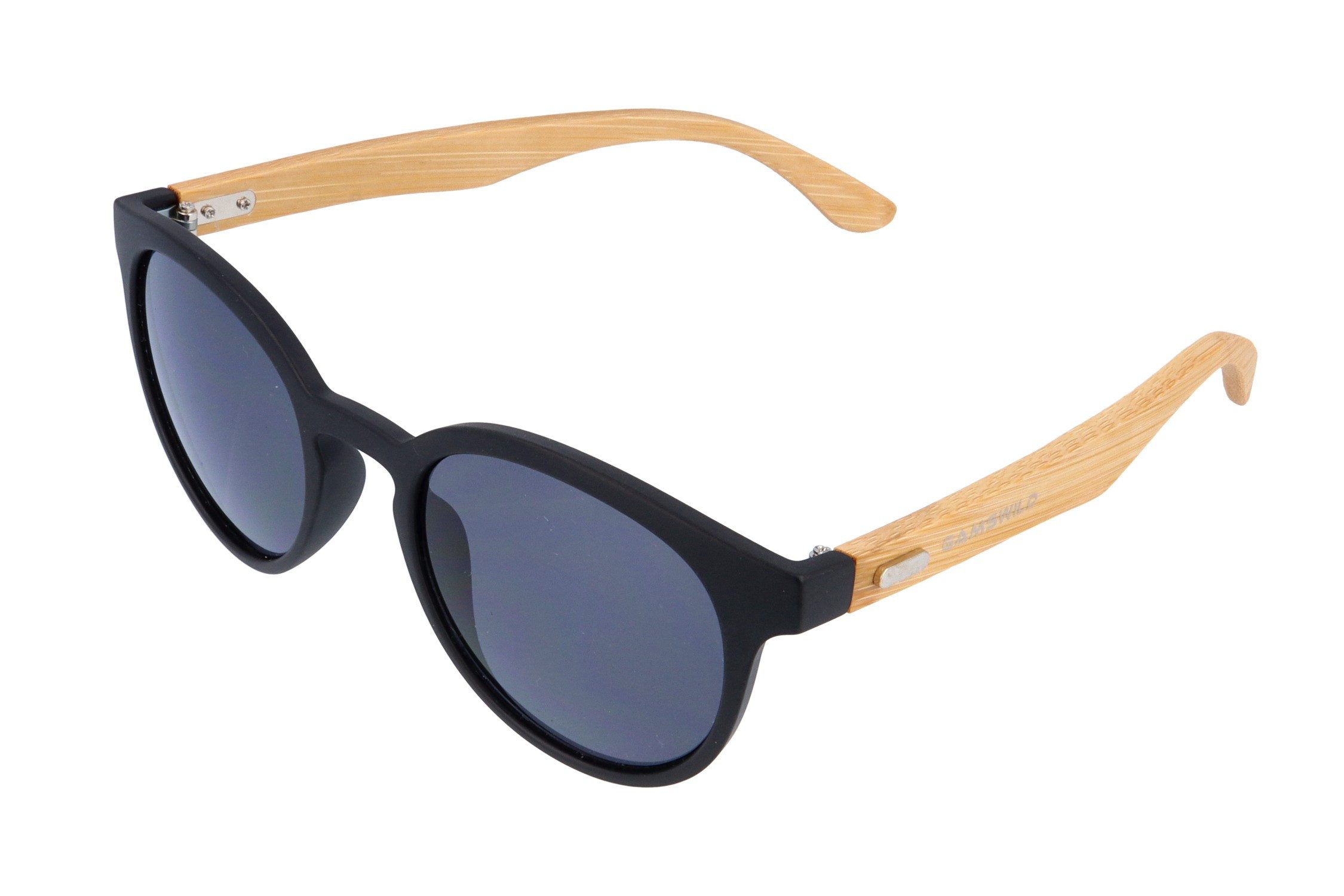 Gamswild Sonnenbrille UV400 GAMSSTYLE Modebrille Bambusholz, Bambusholzbügel Damen Herren Modell WM1228 in rot-braun, braun-getigert, pink-braun