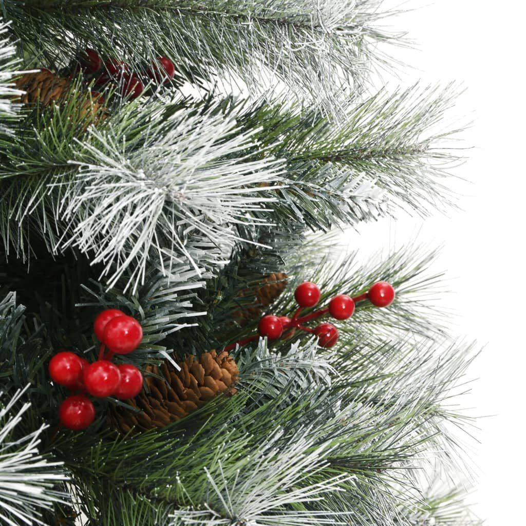 vidaXL Künstlicher Weihnachtsbaum Künstlicher Weihnachtsbaum mit 120 Beeren cm & Klappbar Zapfen
