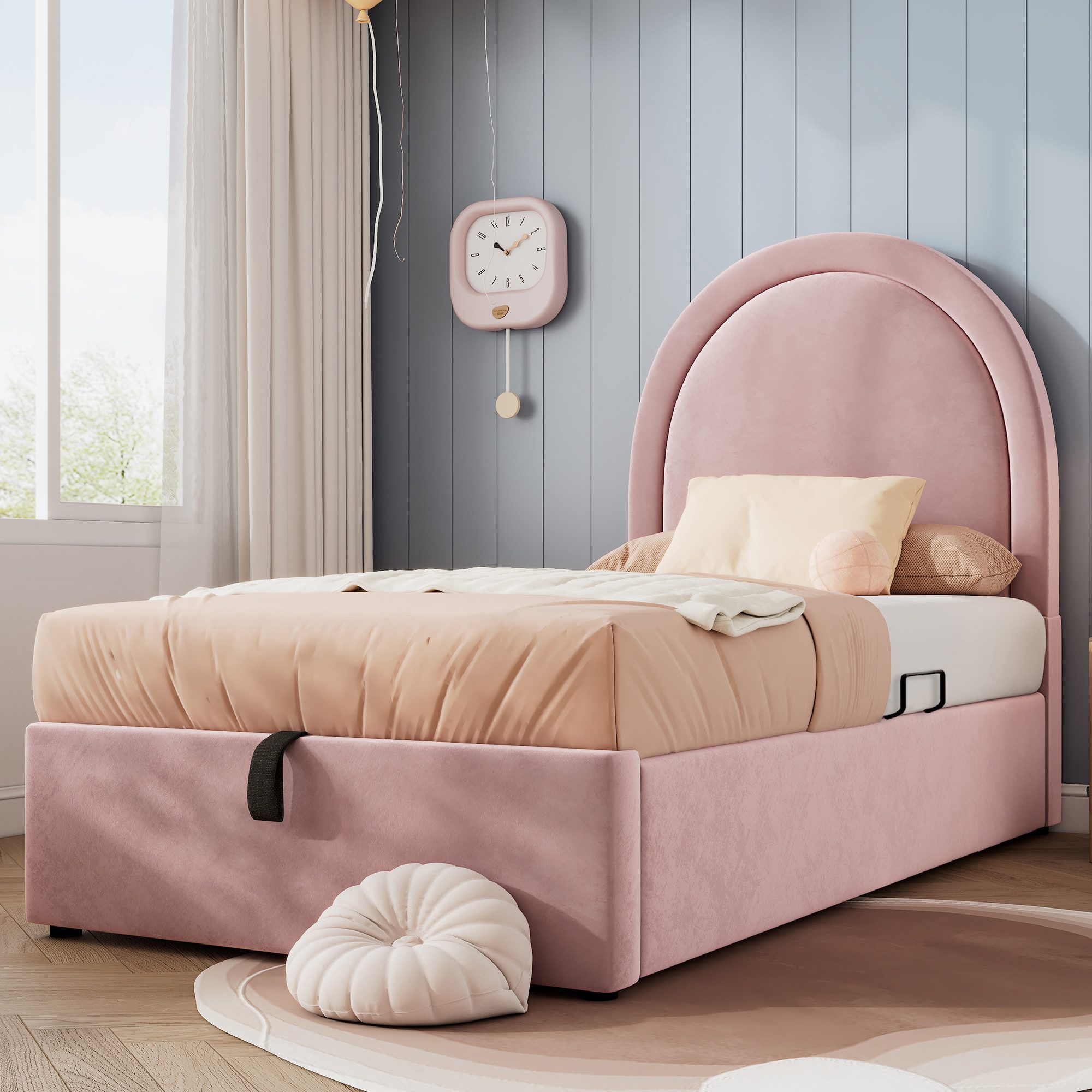 TavilaEcon Boxspringbett Einzelbett mit kosmischem Muster, günstig online kaufen