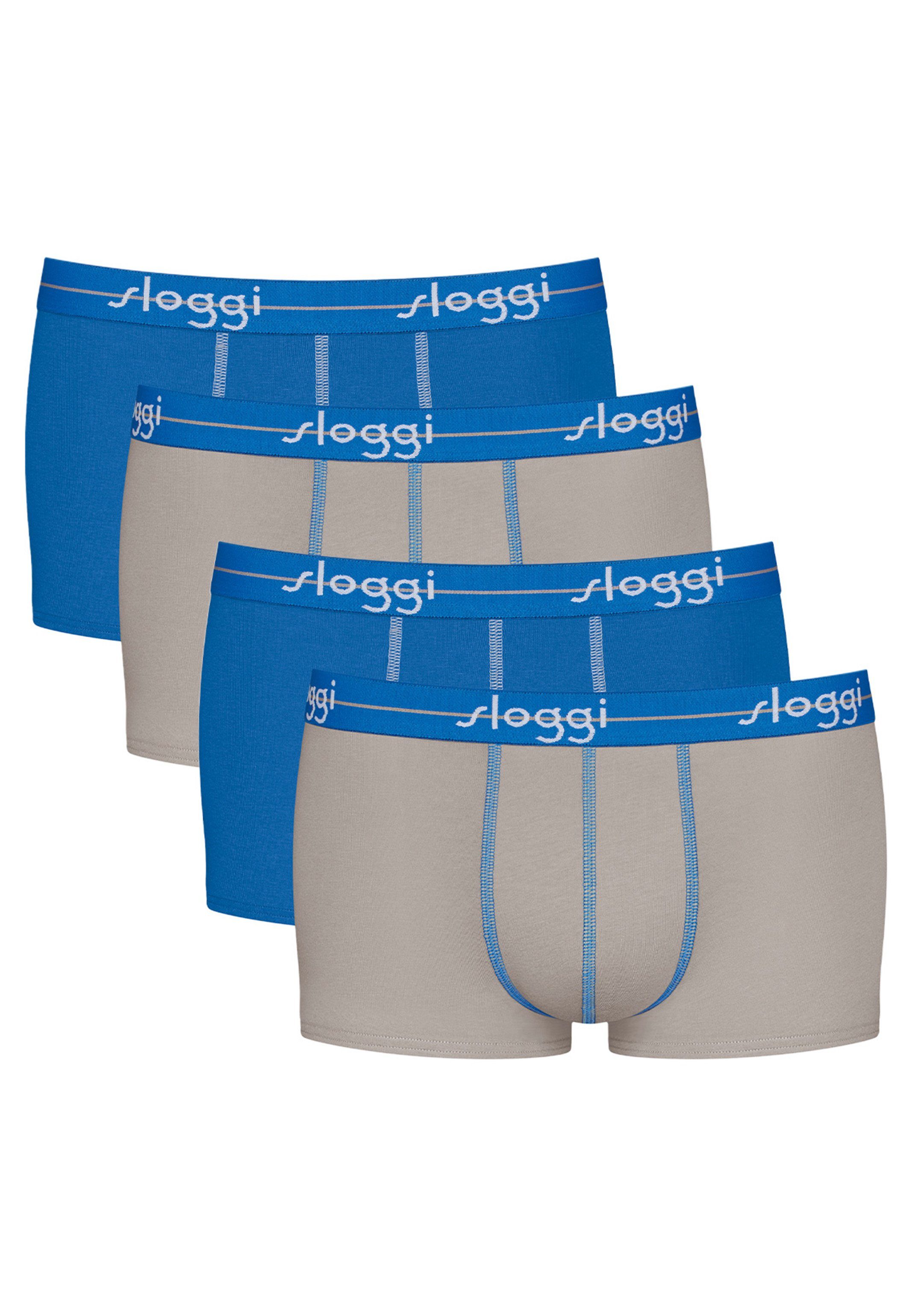 Hipster - Sloggi Eingriff Retro Start Extra / 4-St) Boxer Ohne Taillenband (Spar-Set, Pack weiches 4er Mehrfarbig - Pant Baumwolle -
