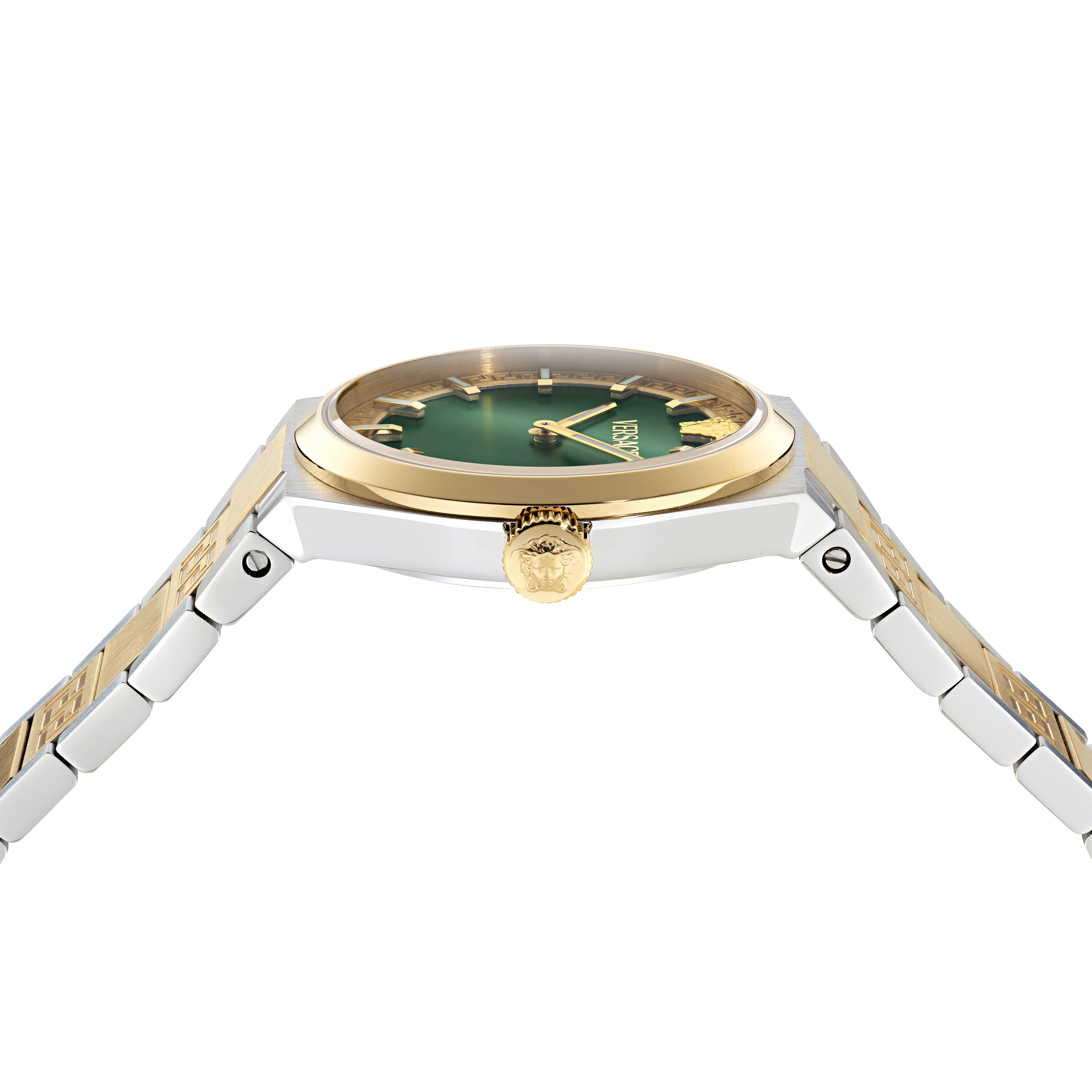 Versace Quarzuhr V-AURIA VE5E00326, Armbanduhr, Damenuhr, Swiss Made, Edelstahlarmband, analog