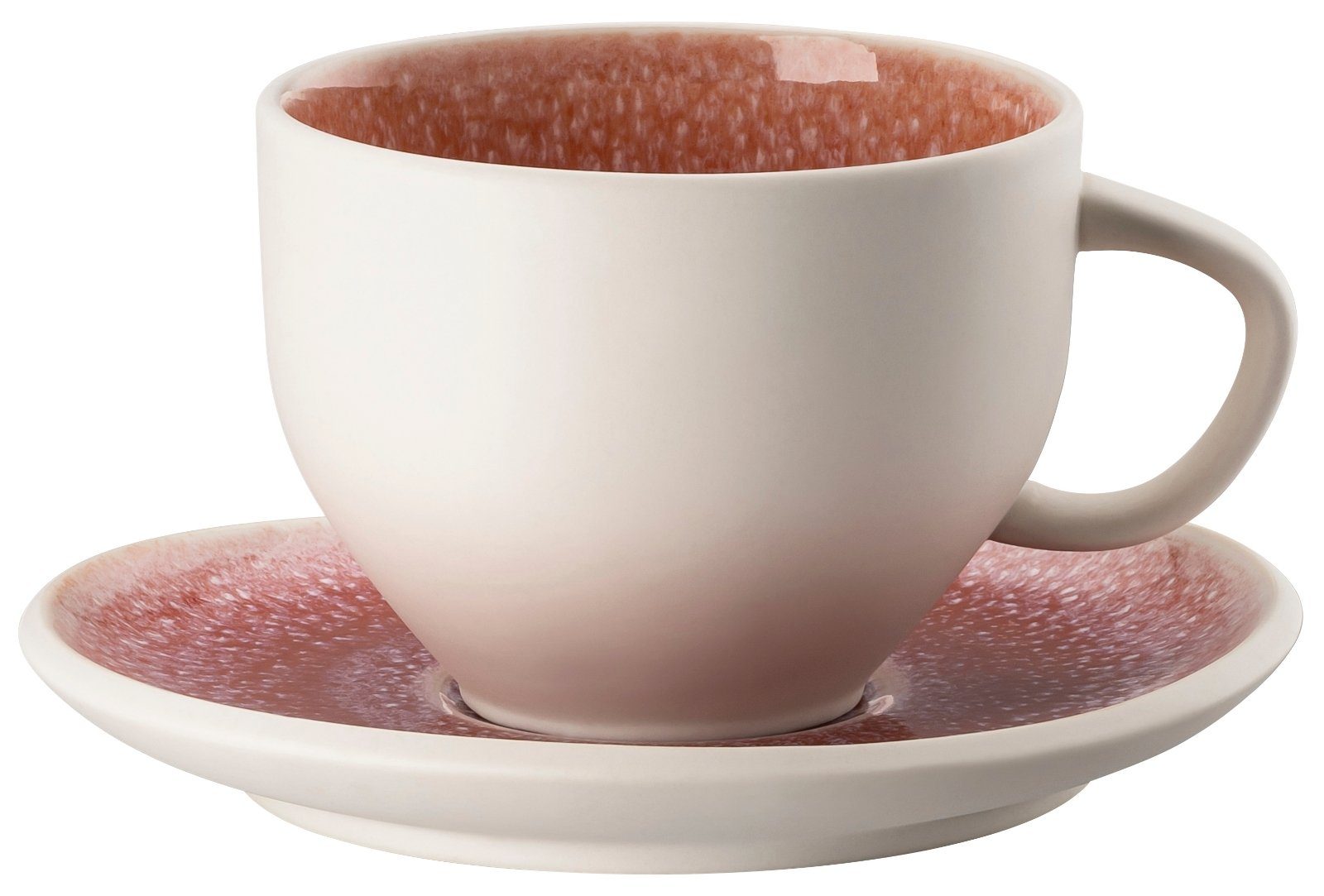 Rosenthal Tasse Junto Rose Quartz Kombitasse 2tlg., Steinzeug
