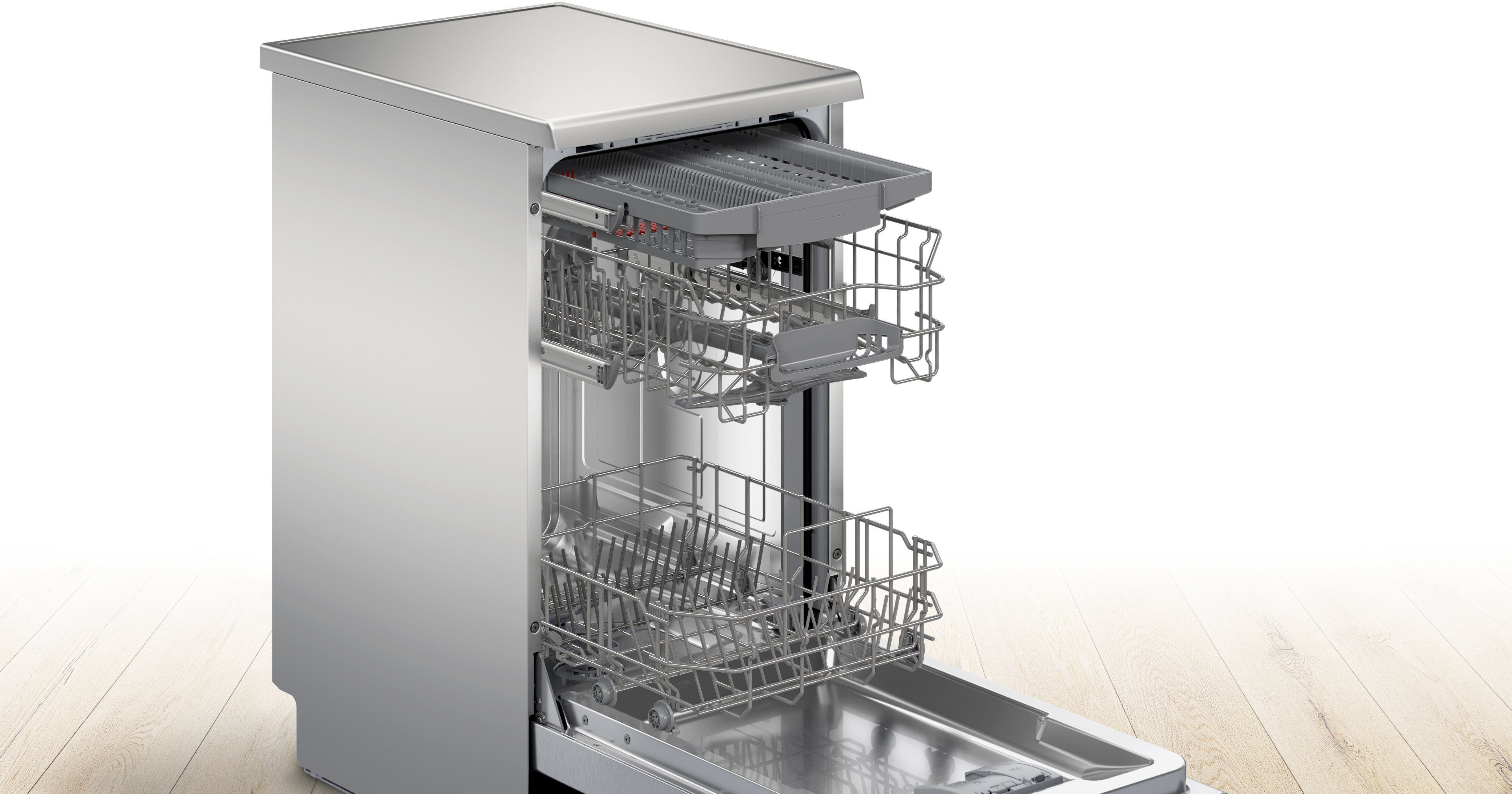 BOSCH Standgeschirrspüler Serie 2 SPS2HMI42E, 10 Maßgedecke, Mit 3-fach Rack Matic & 2 Sprüharmen im Oberkorb