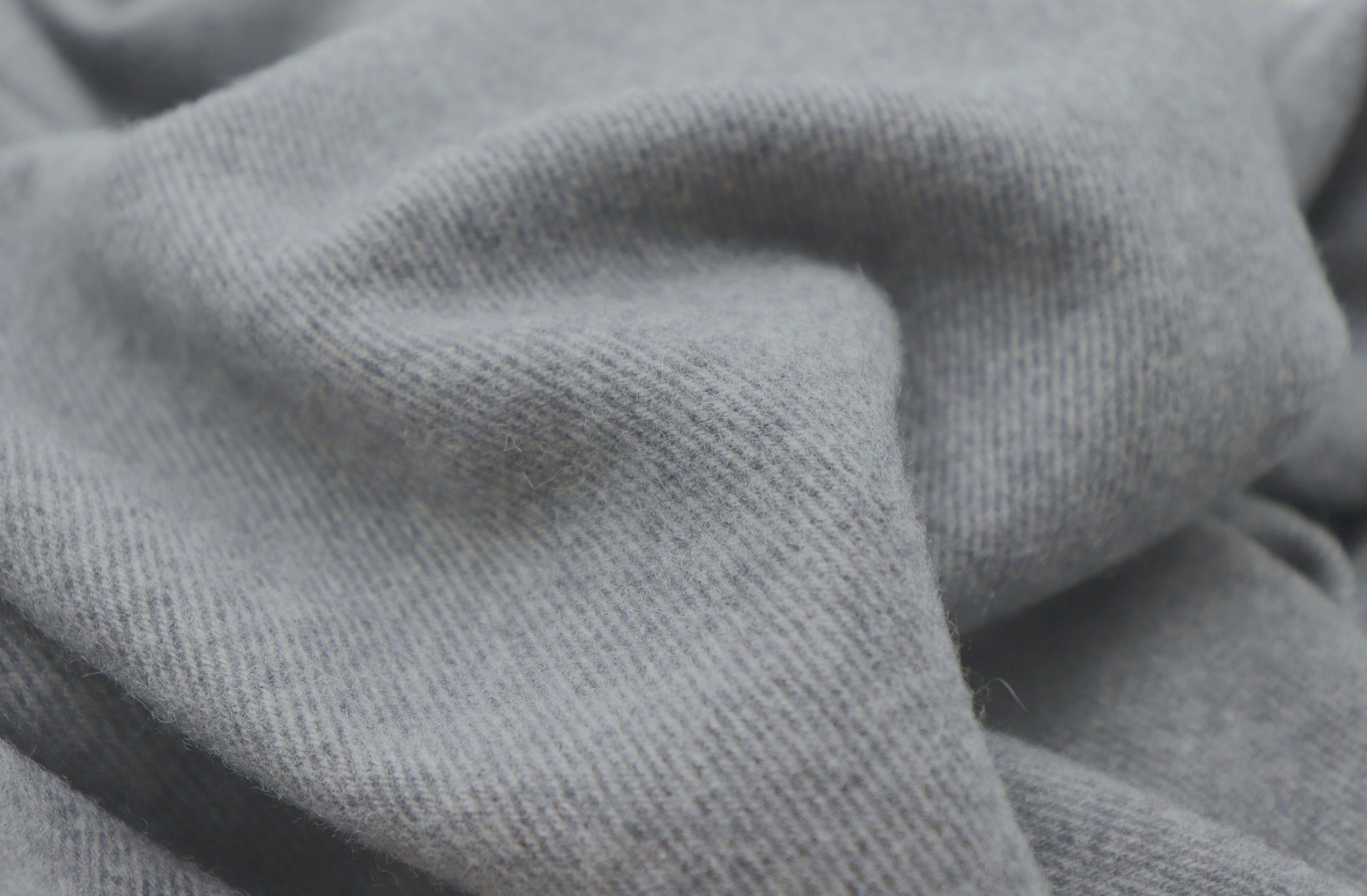 Wolldecke Arezzo Stripe, Biederlack, mit Wolle recycelter grey