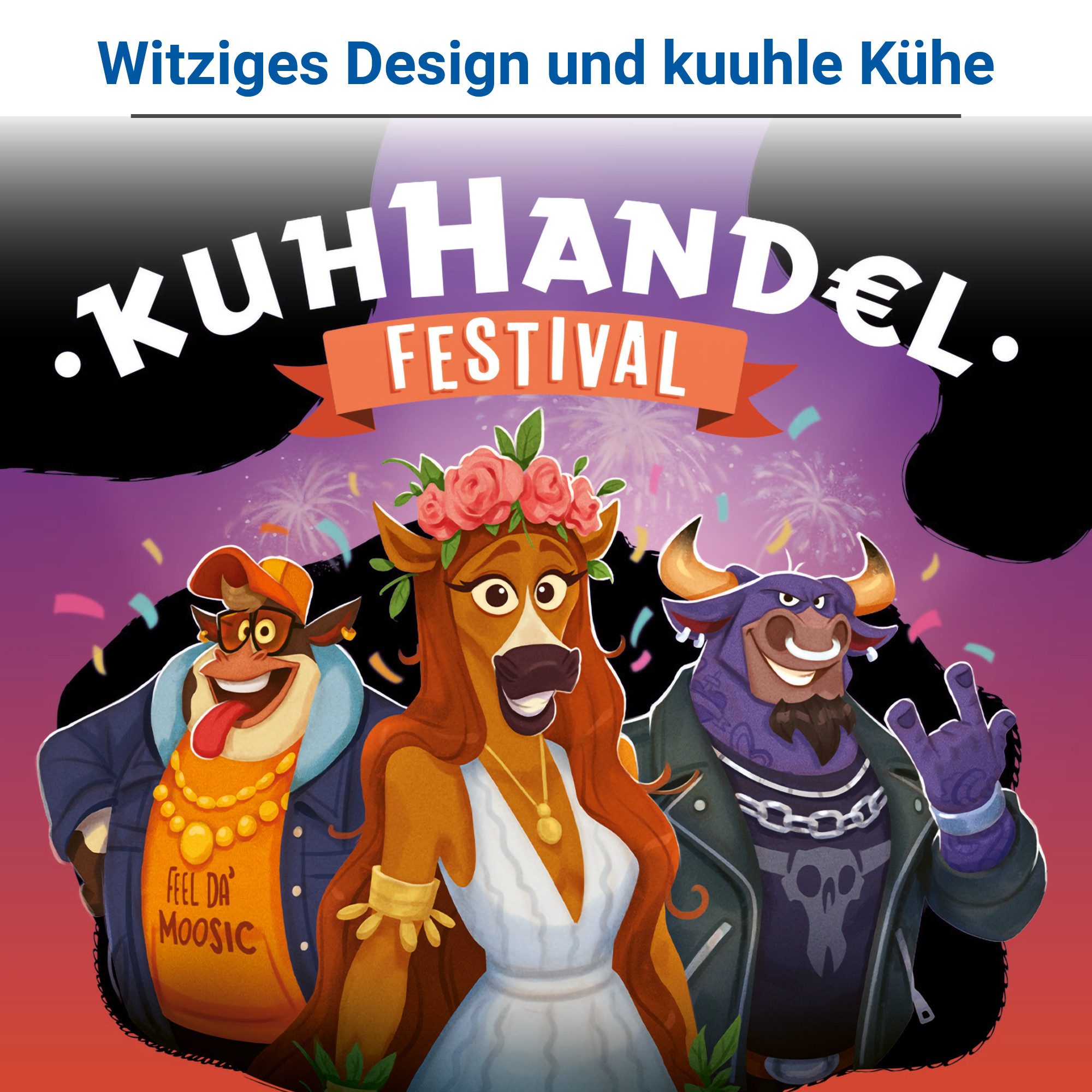 Ravensburger Spiel Kuhhandel - Festival, Kartenspiel, Made in Europe