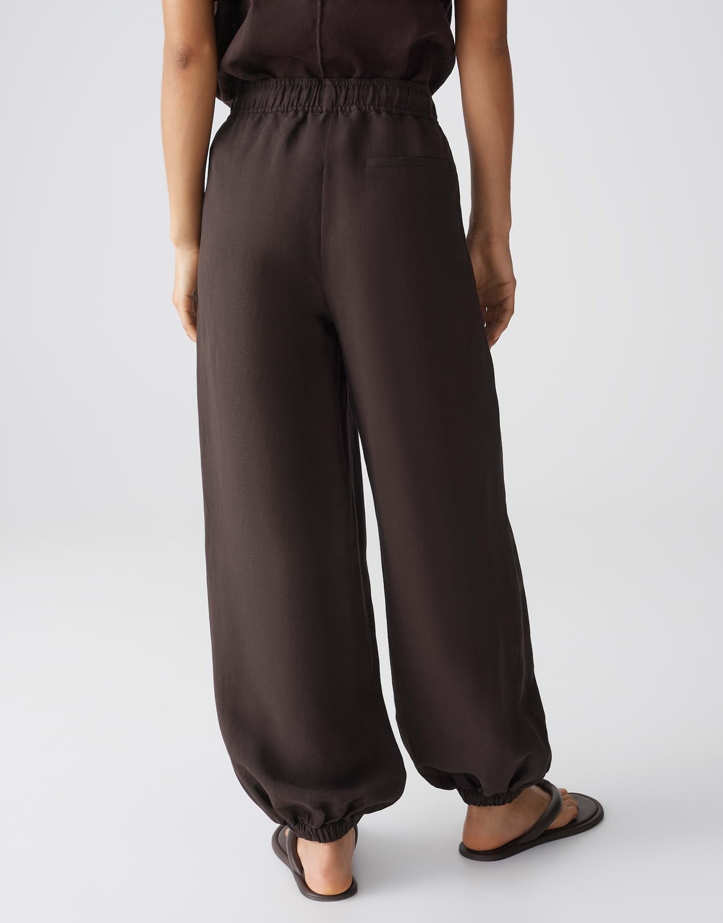 OPUS Leinenhose Myha oasis aus Webware mit Leinenstruktur Mit Eingrifftaschen für praktische Alltagslooks