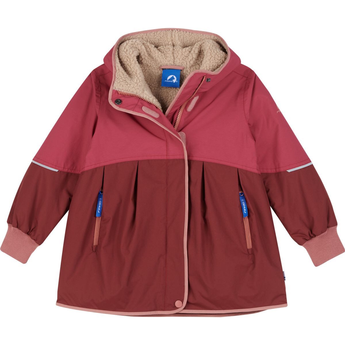 Finkid Hardshelljacke Aina Mukka Winterfeste Mädchenjacke mit Teddyfutter, wasserfest, atmungsaktiv