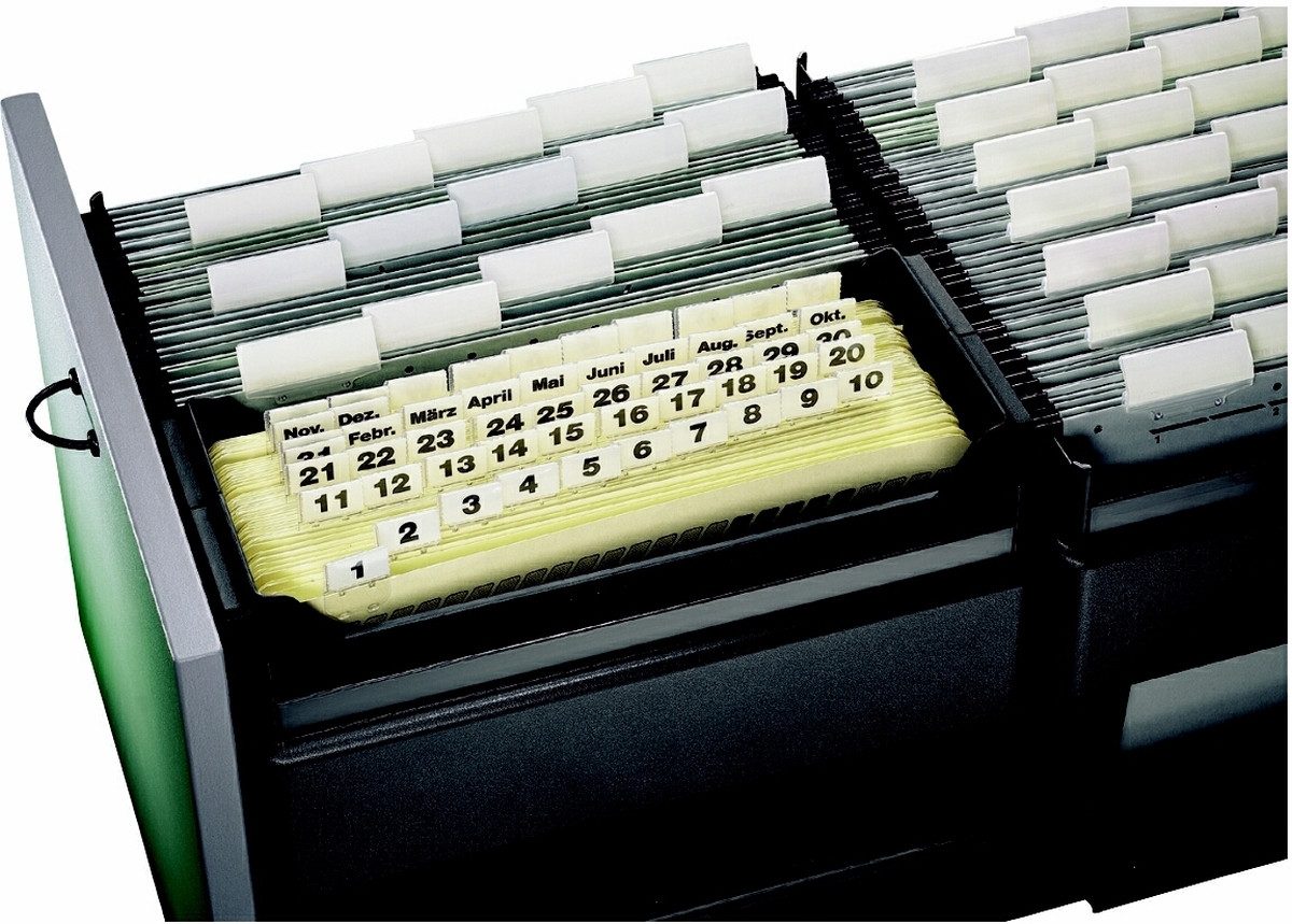 LEITZ Aufbewahrungsbox Hängemappenbox Leitz Termin-Sets schwarz