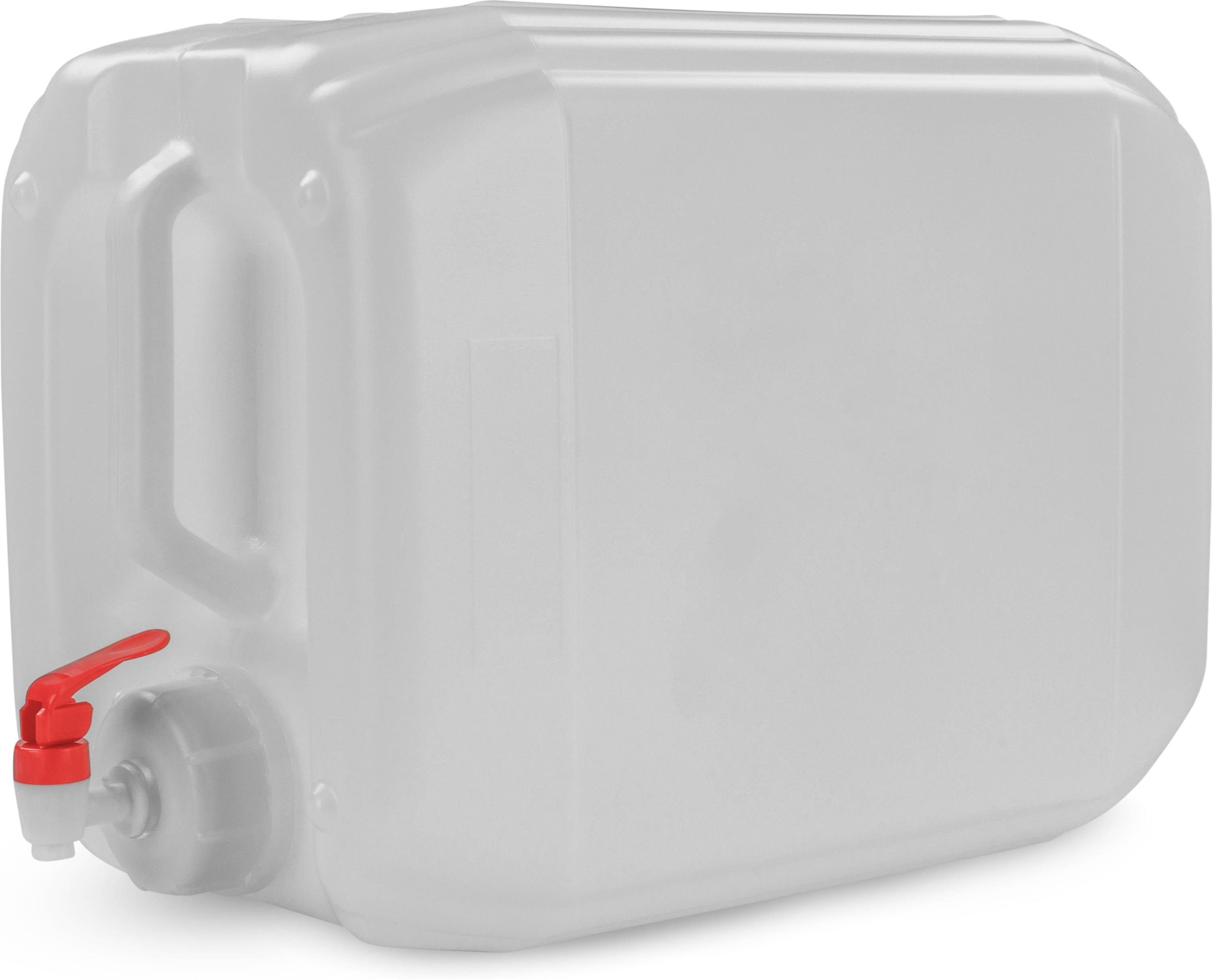 mit (1 Trinkwasserkanister Wasserbehälter 20 Outdoorkanister Campingkanister normani Lebensmittelecht Hahn Kanister St), Liter Wasserkanister Carry