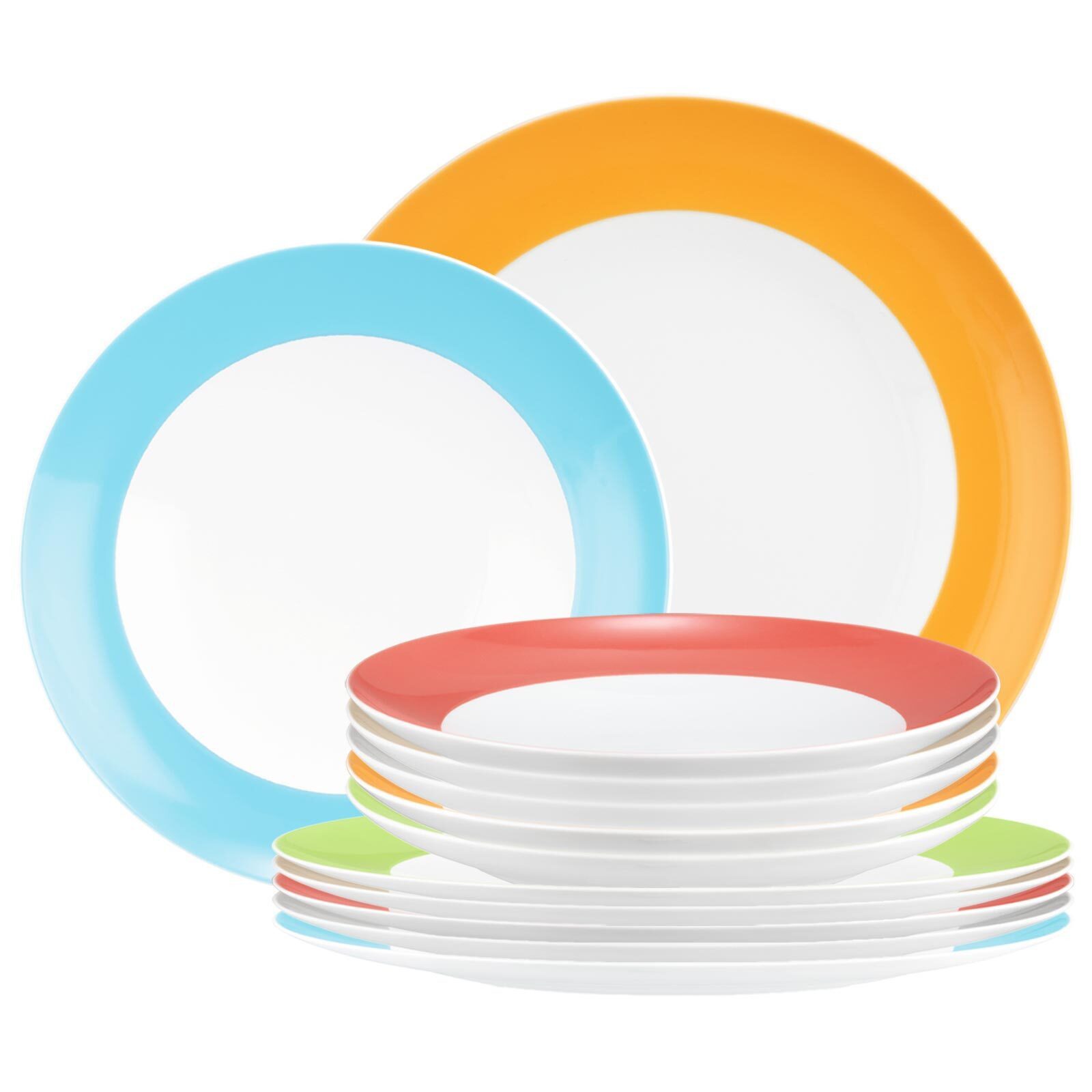 Kombiservice Liberty Pure Colors Tafelservice 12er Set