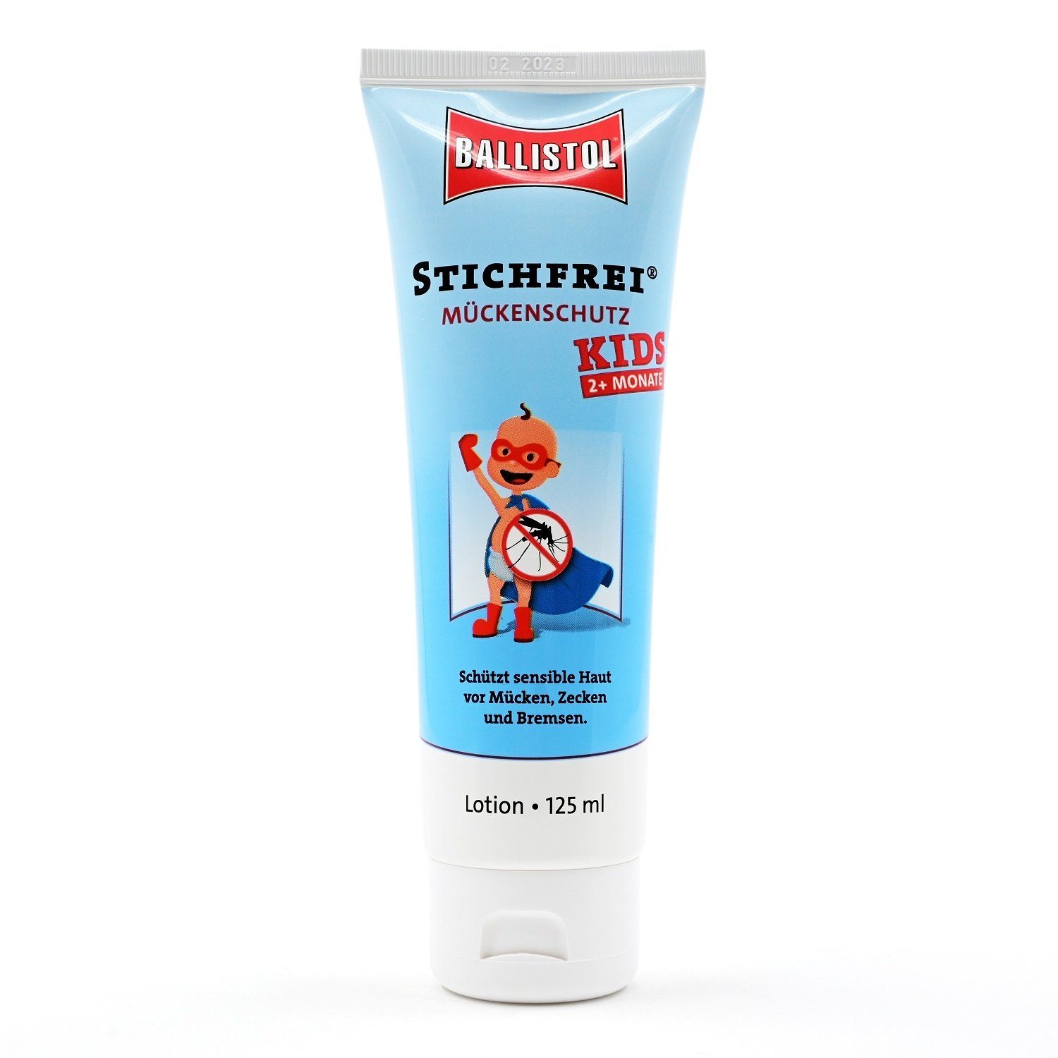 Ballistol Insektenspray STICHFREI Kids Creme Tube Mückenschutz, 125 ml
