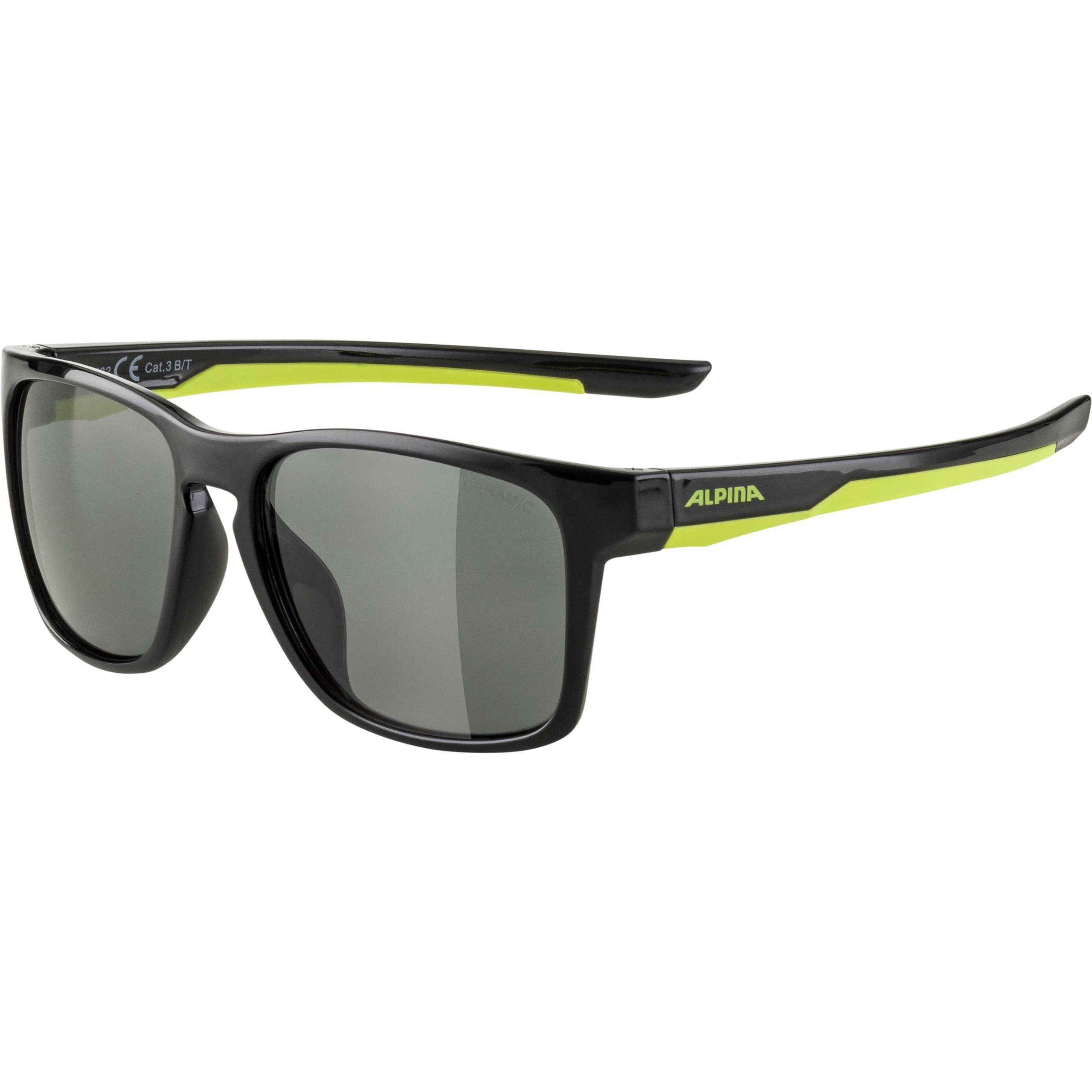 Alpina Sonnenbrille Alpina Sportbrille FLEXXY COOL KIDS I black-neon y