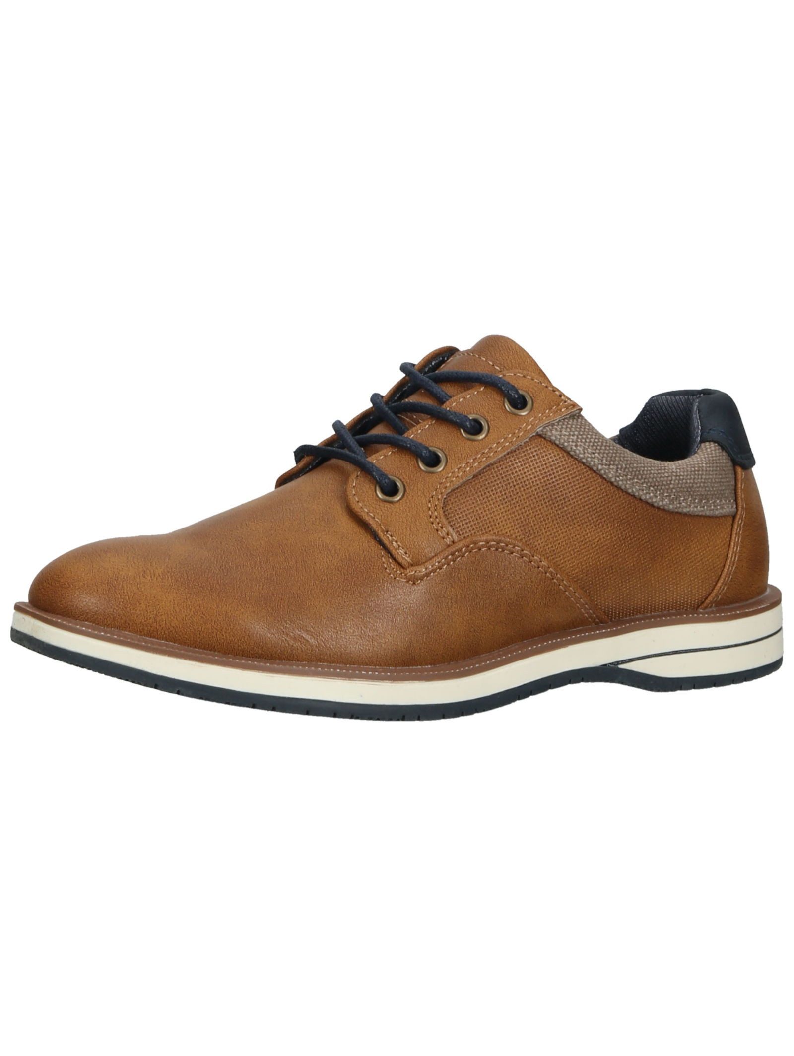 Bullboxer Halbschuhe Lederimitat Schnürschuh