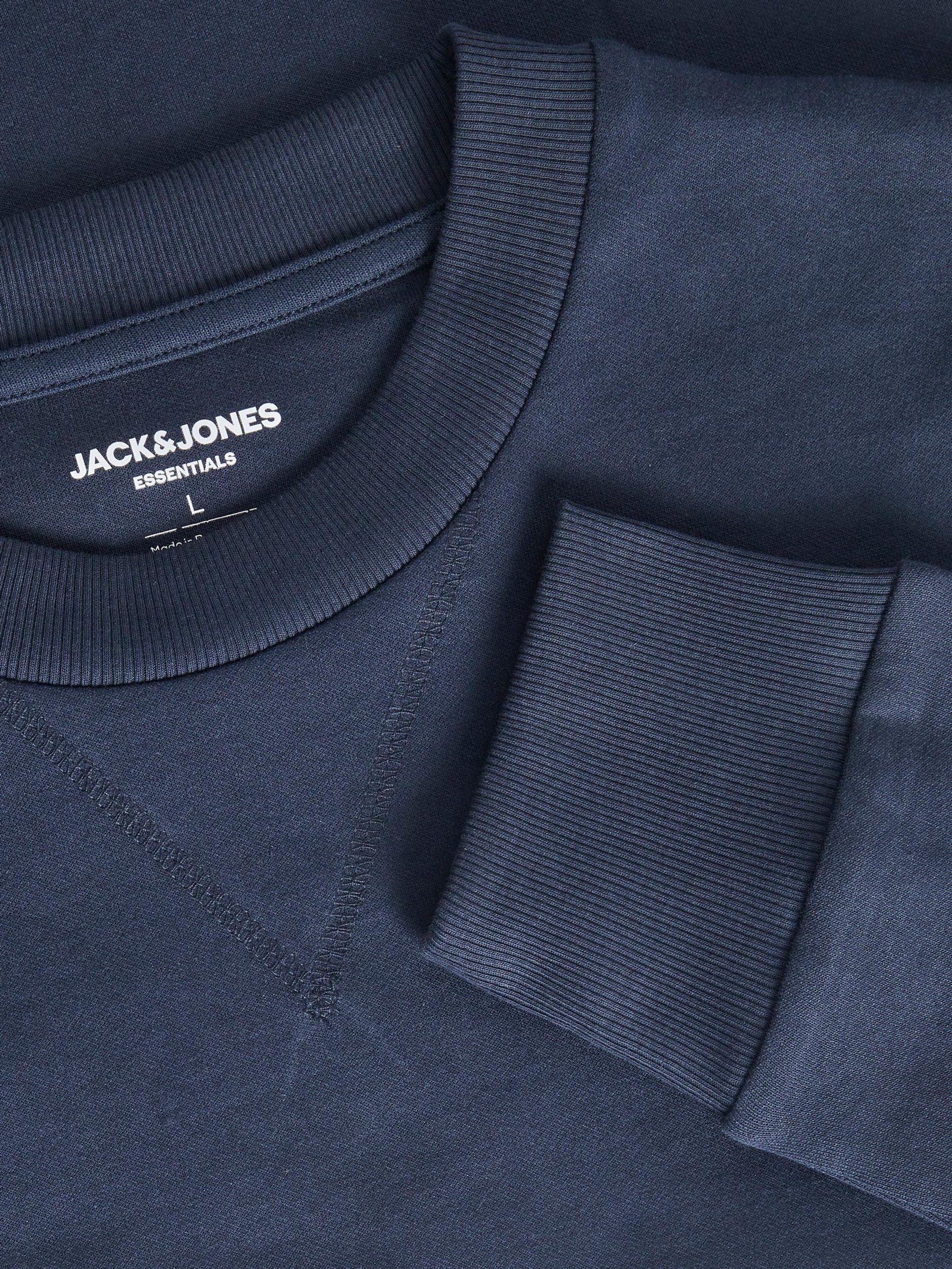 Jones & 4832 Basic JJEBASIC Plus Übergröße Size Jack Sweatshirt Sweater Sweatshirt in Pullover Navy