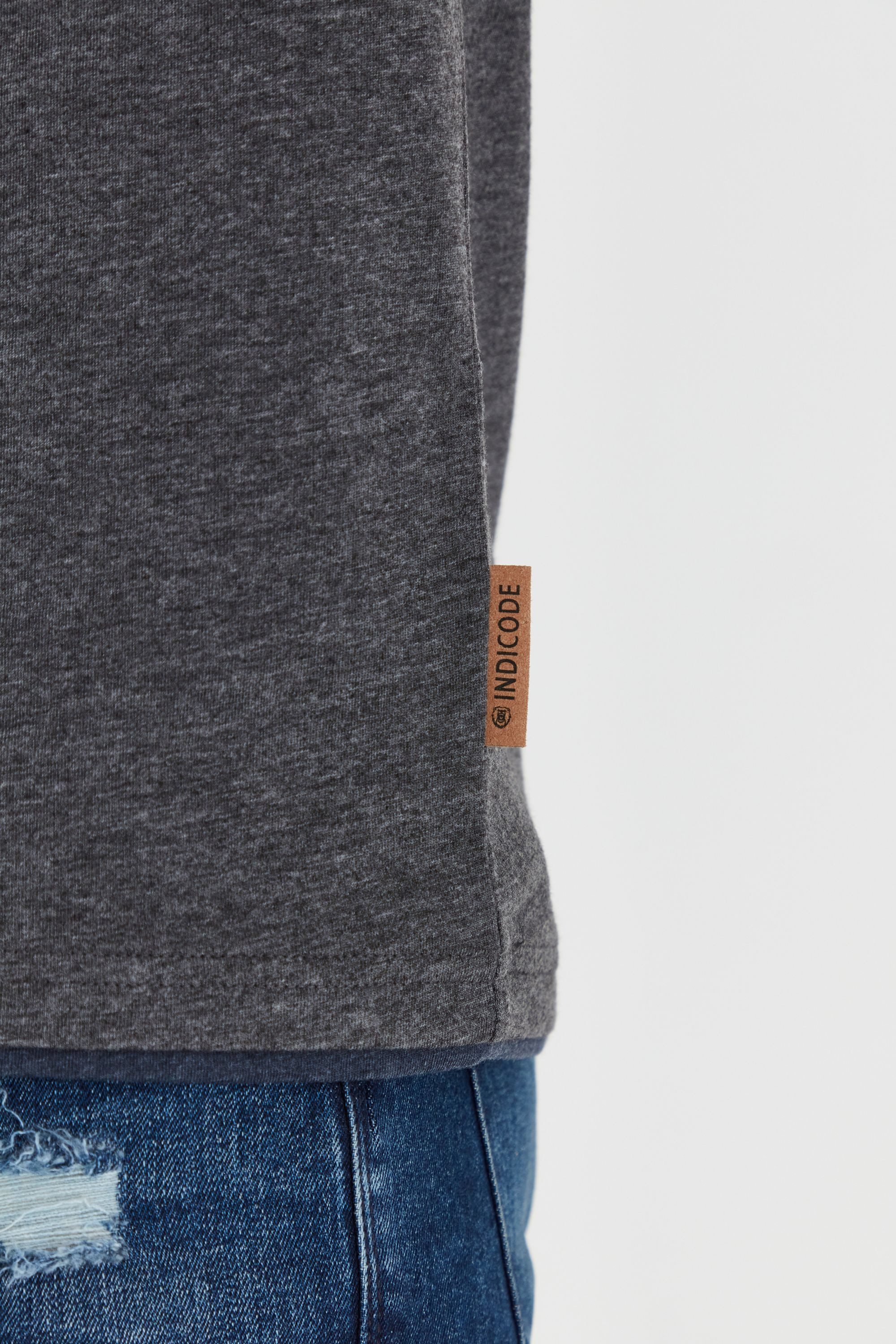 Indicode Layershirt IDTony Kurzarmshirt mit Knopfleiste günstig online kaufen