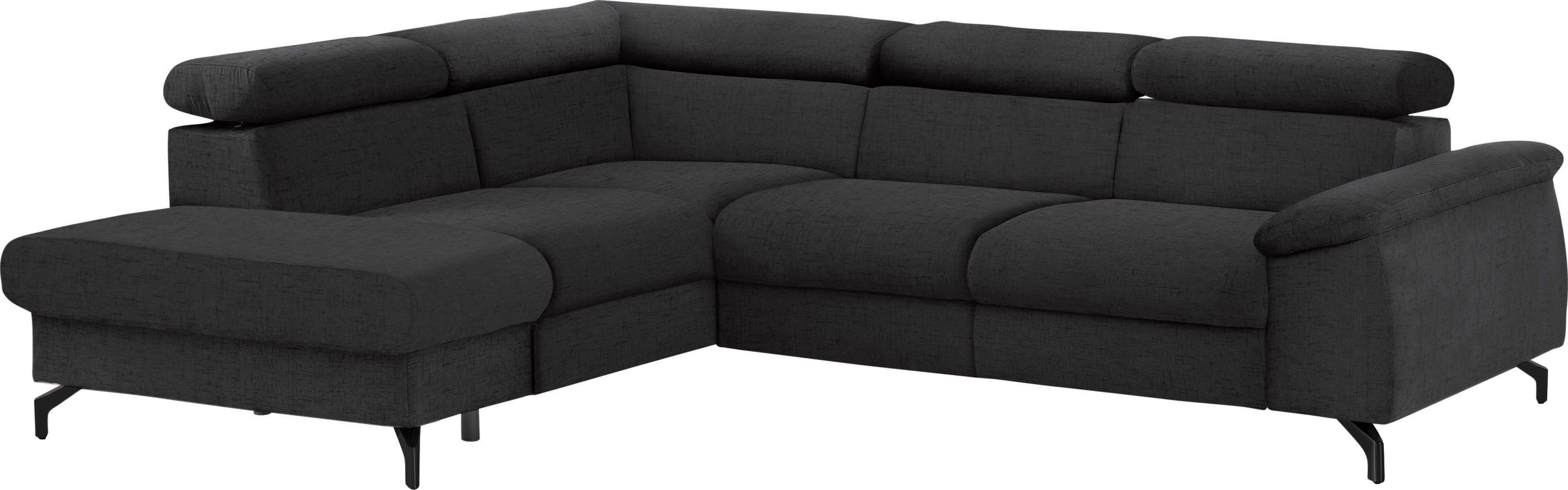 COTTA Ecksofa Komaris L-Form, mit Kopfteilverstellung, günstig online kaufen