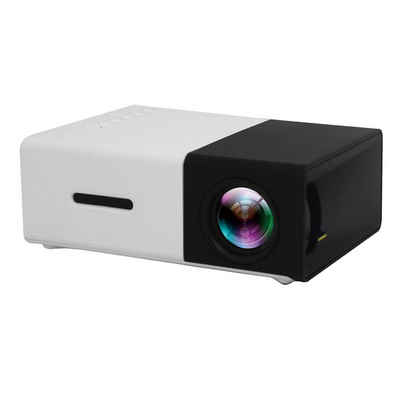 HIYORI Mini Beamer - FHD 1080P Projektor Klein Kurzdistanz Handy 3D Effekte Beamer