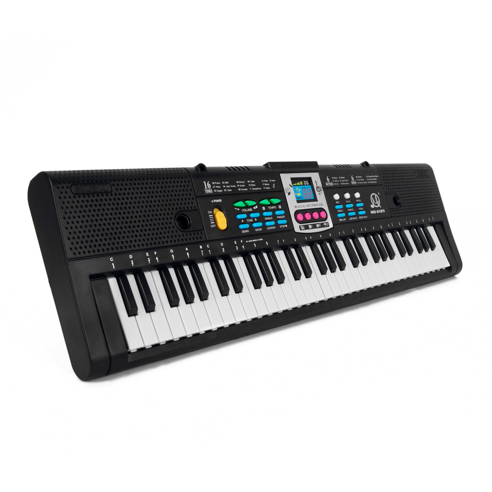 GARRYFIZH Digitalpiano Digitalpiano e Piano e Klavier Digital Piano, Multifunktions-Miniklavier mit 61 Tasten