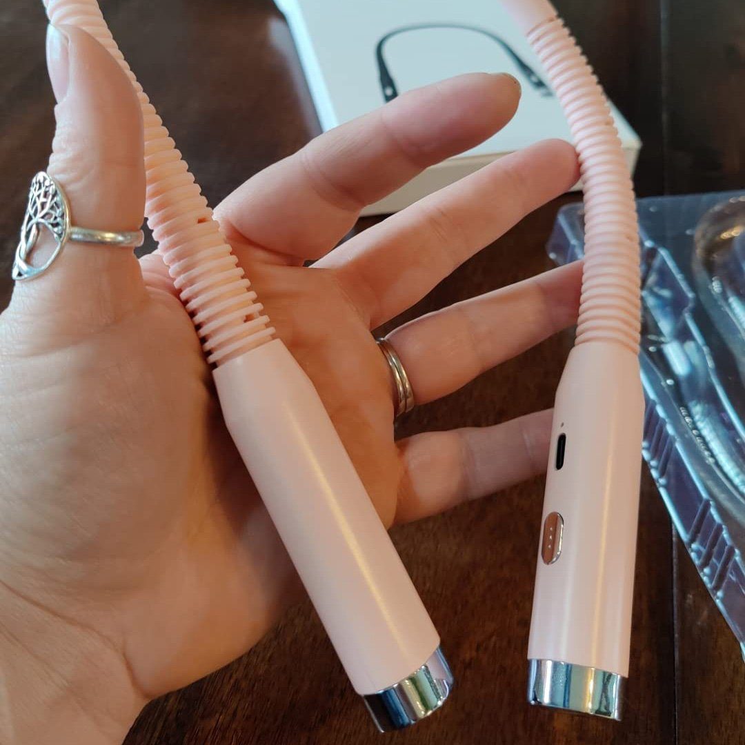 Jibenhome LED Leselampe Hals Leselampen, mit 3 Farben Buchlampe Aufladbar Leselicht Halslampe, für Lesen Stricken Häkeln Nähen Reparieren, Flexibel 3000K 4500K  – Bild 5 von 5