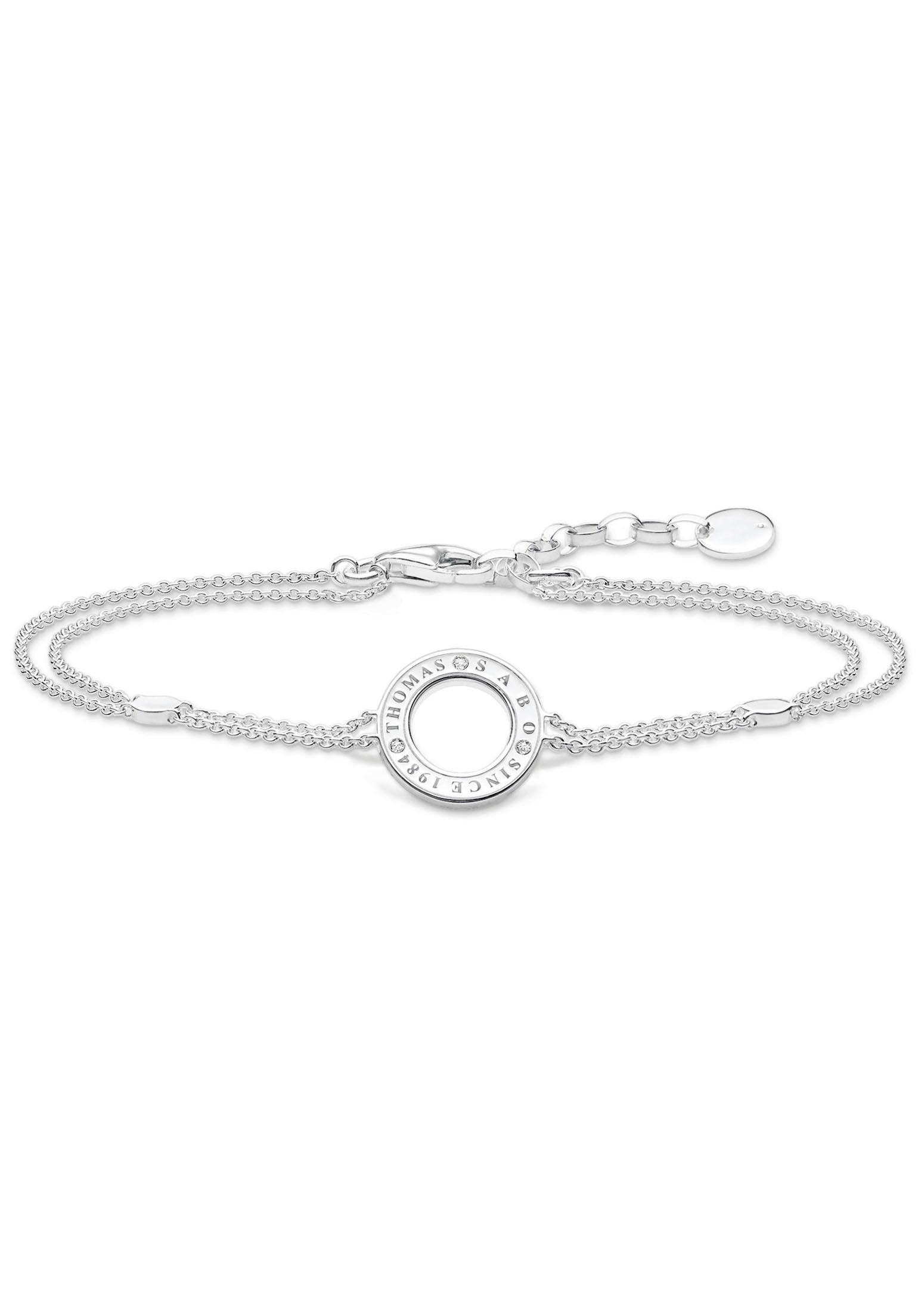 THOMAS SABO Armband Kreis silber, A1878-051-14-L19V, mit Zirkonia (synth)