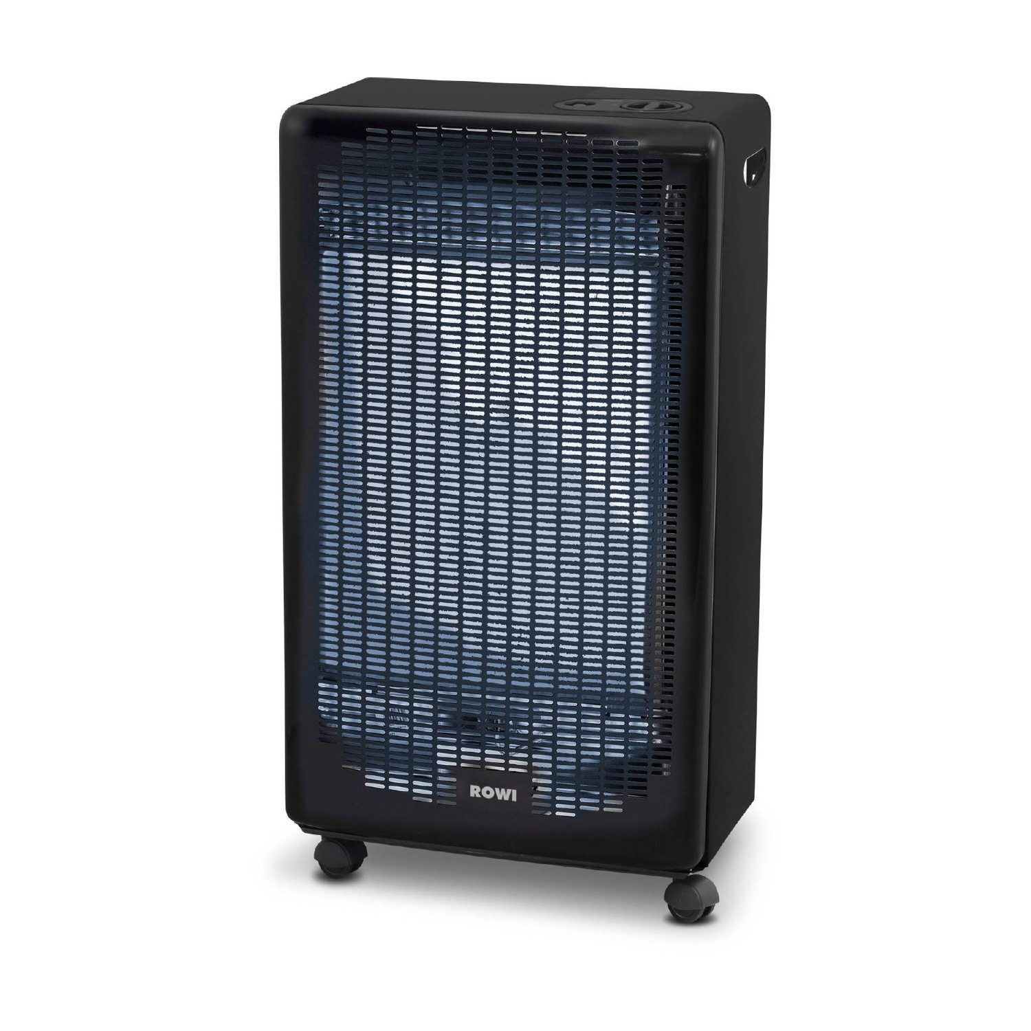 ROWI Heizgerät Gas-Heizofen 4,2 kW für Propan und Butan mit Piezozündung Schwarz