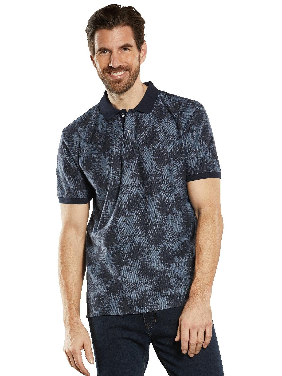Engbers Poloshirt Polo-Shirt gemustert günstig online kaufen