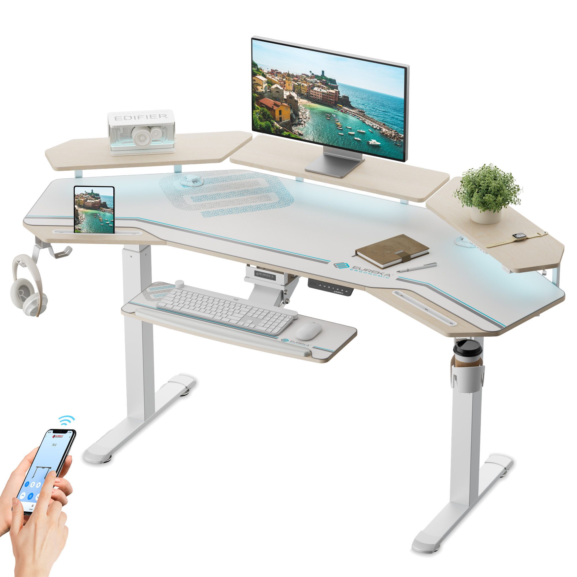 EE EUREKA ERGONOMIC Schreibtisch Elektrischer Großer günstig online kaufen
