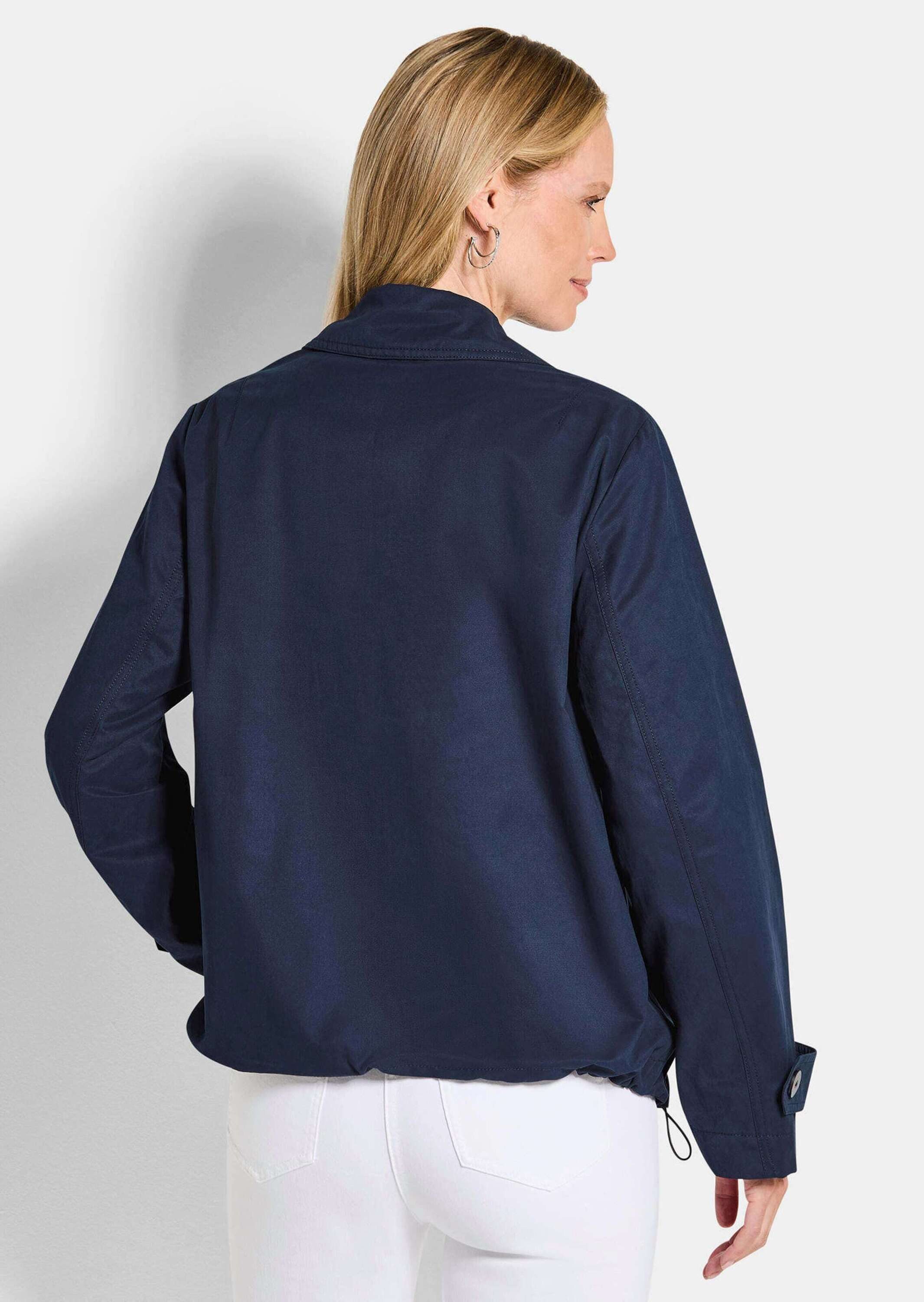 GOLDNER Outdoorjacke Sommerblouson mit Reißverschluss Freizeitjacke mit Umlegekragen, Taschen, Reißverschluss und Langarm