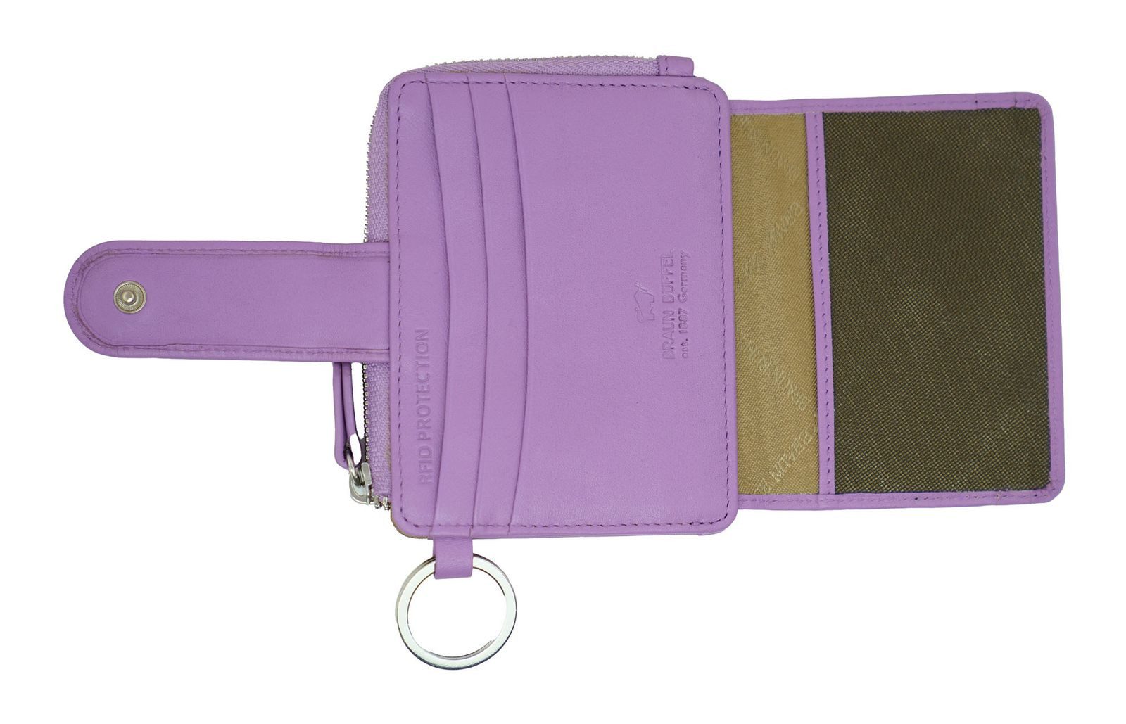 Braun Büffel Kartenetui Card Case, mit RFID-Blocker Schutz