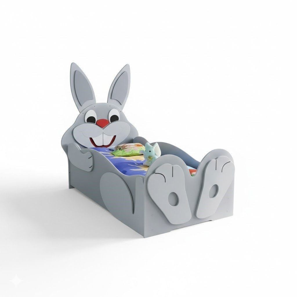 Kinderbett Schlafbett mit Tiermotiv für das Kinderzimmer Sofort