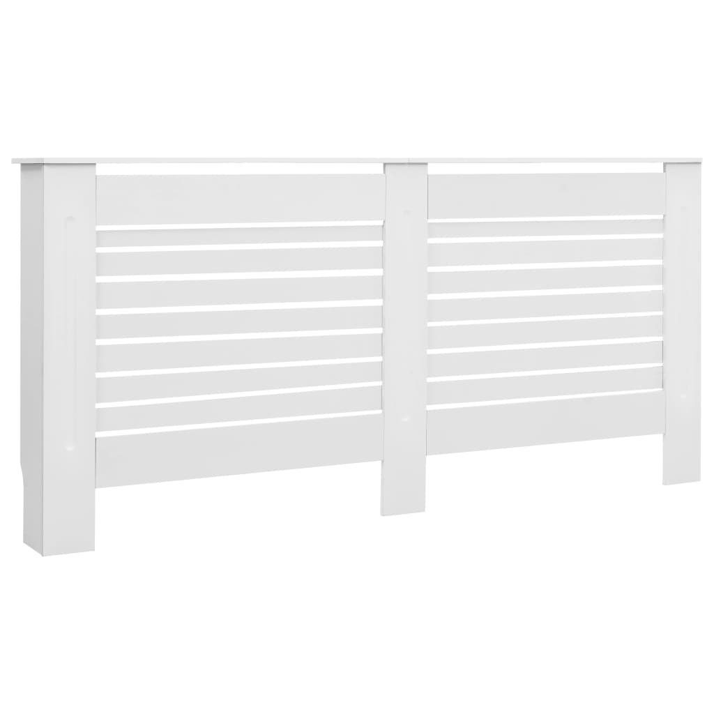 vidaXL Heizkörper Heizkörperverkleidungen 2 Stk. Weiß 172×19×81,5 cm MDF