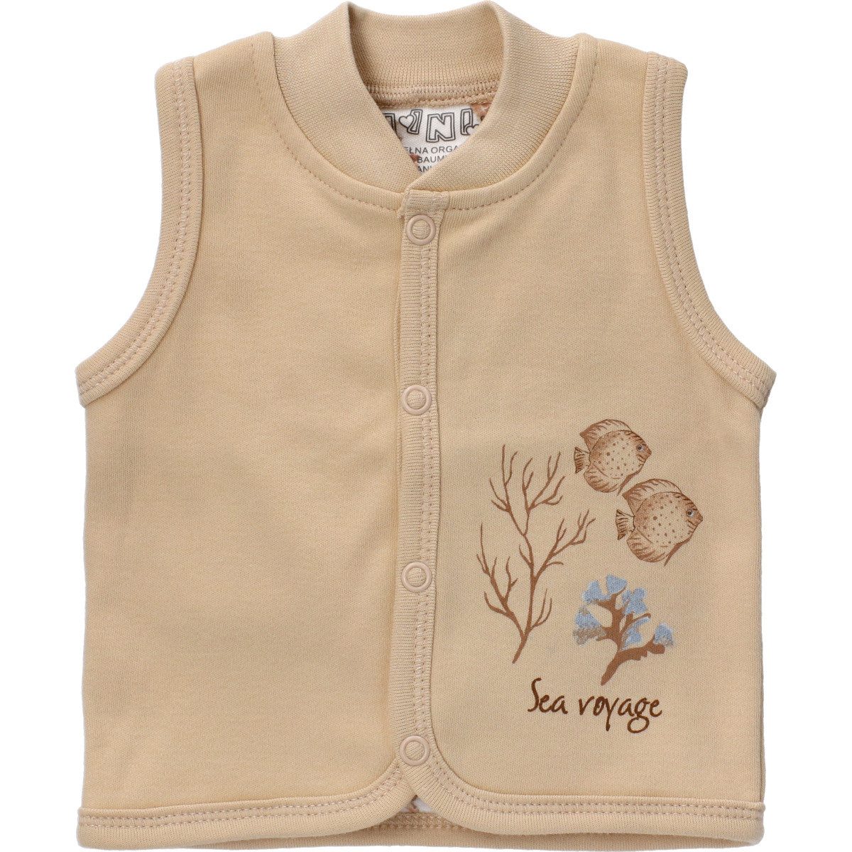 NINI Fleeceweste Meerestiere Unisex Kinder Babyweste, Vest, ärmellos, Funktionsweste, Strickweste